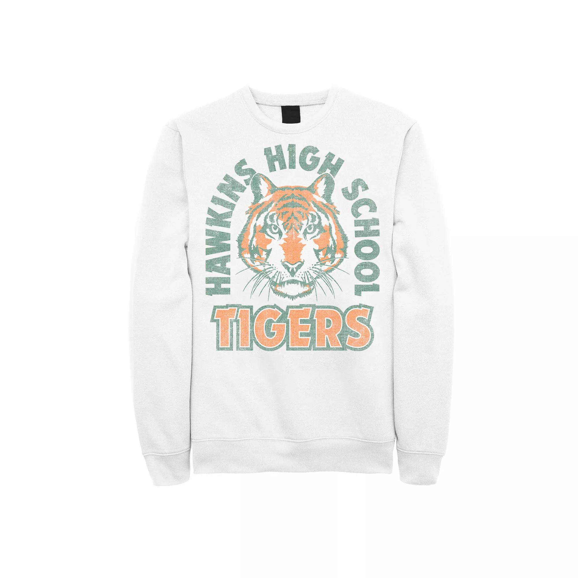 Men's Netflix Stranger Things Hawkins High School Tigers Arch Sweatshirt,  Product Image