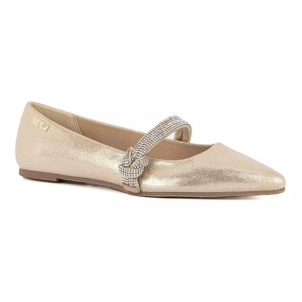 sugar Lingo Women's Rhinestone Flats,  Product Image