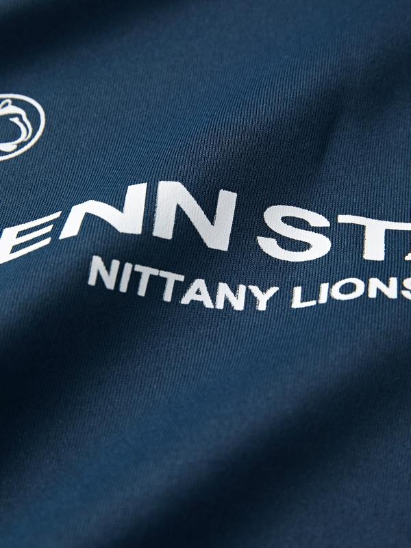 Men's Letter Print Splice Oversized Hoodie Product Image