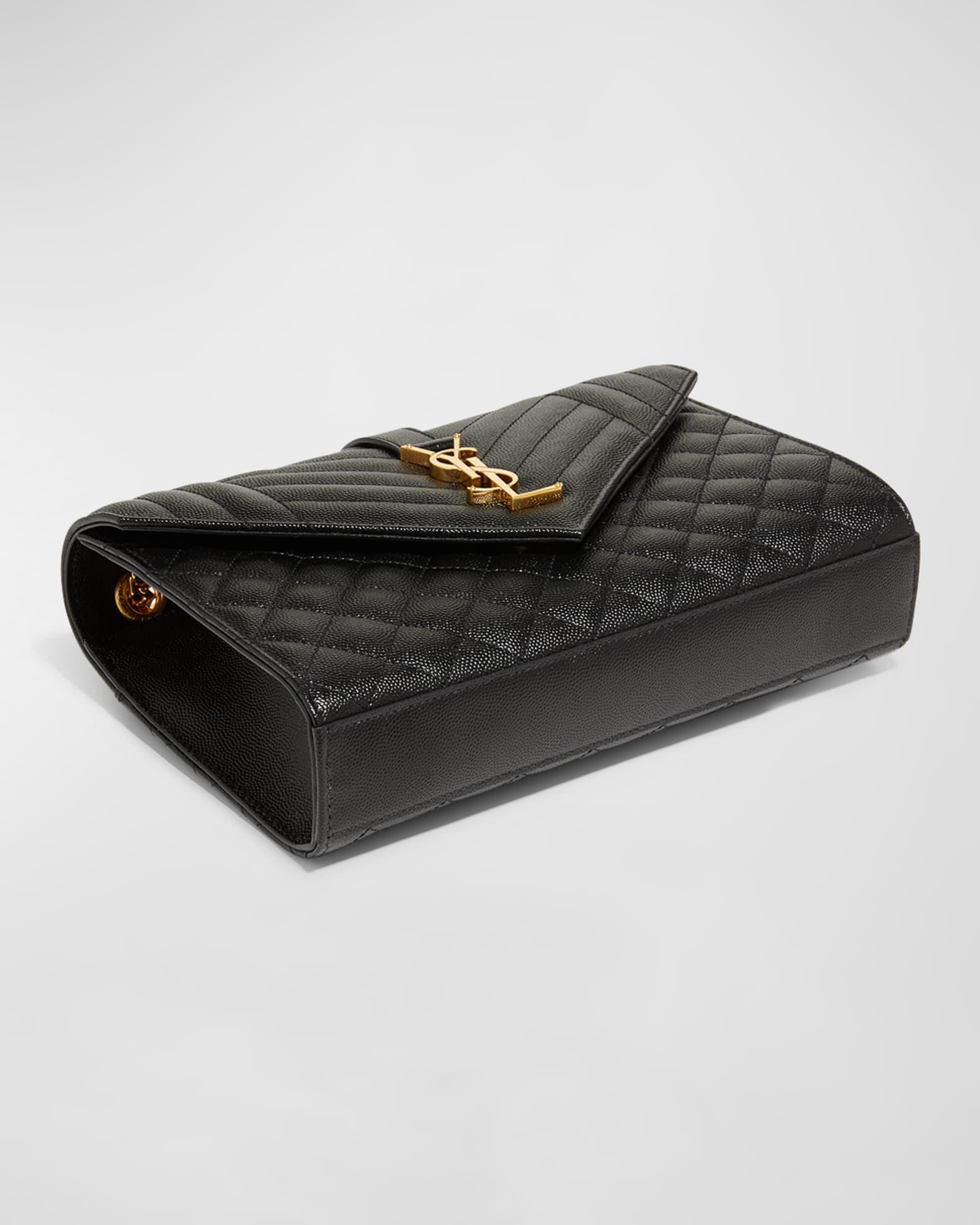 Envelope Triquilt Medium YSL Shoulder Bag in Grained Leather Product Image