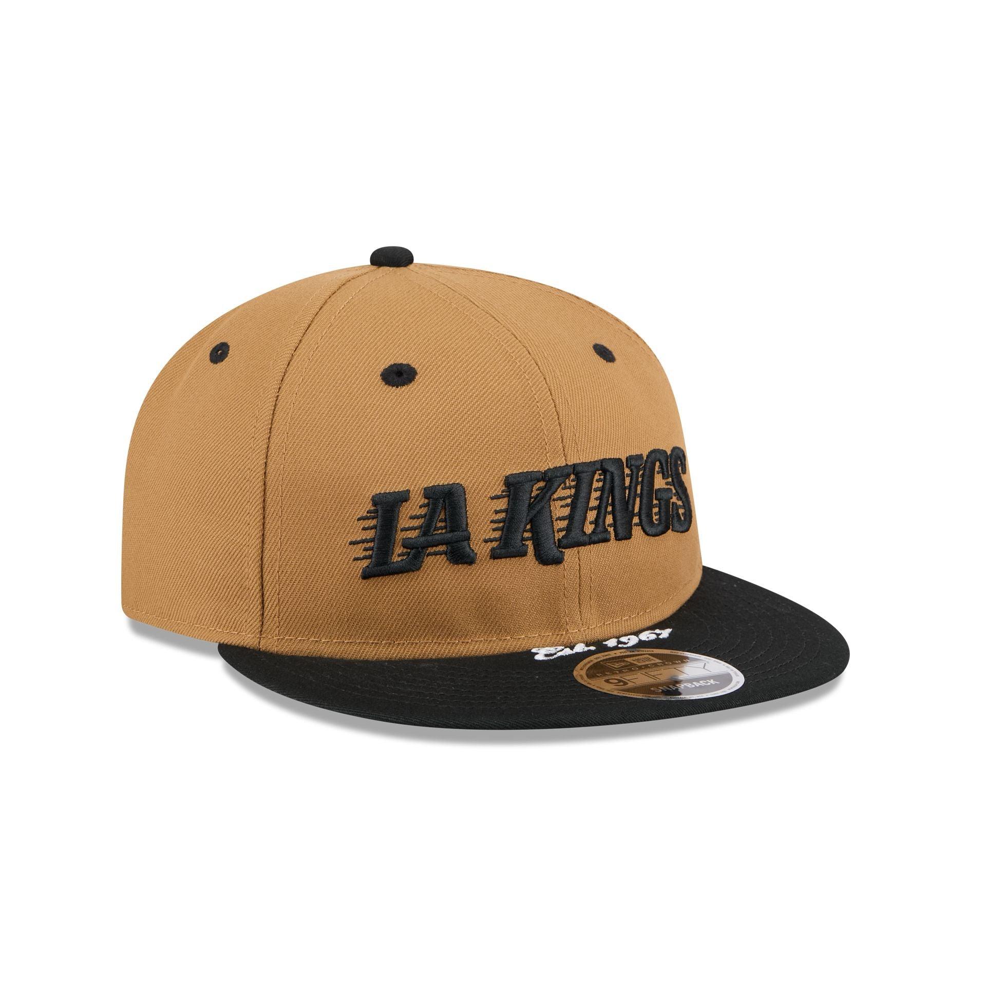 Los Angeles Kings Wheat Retro Crown 9FIFTY Snapback Hat Male Product Image