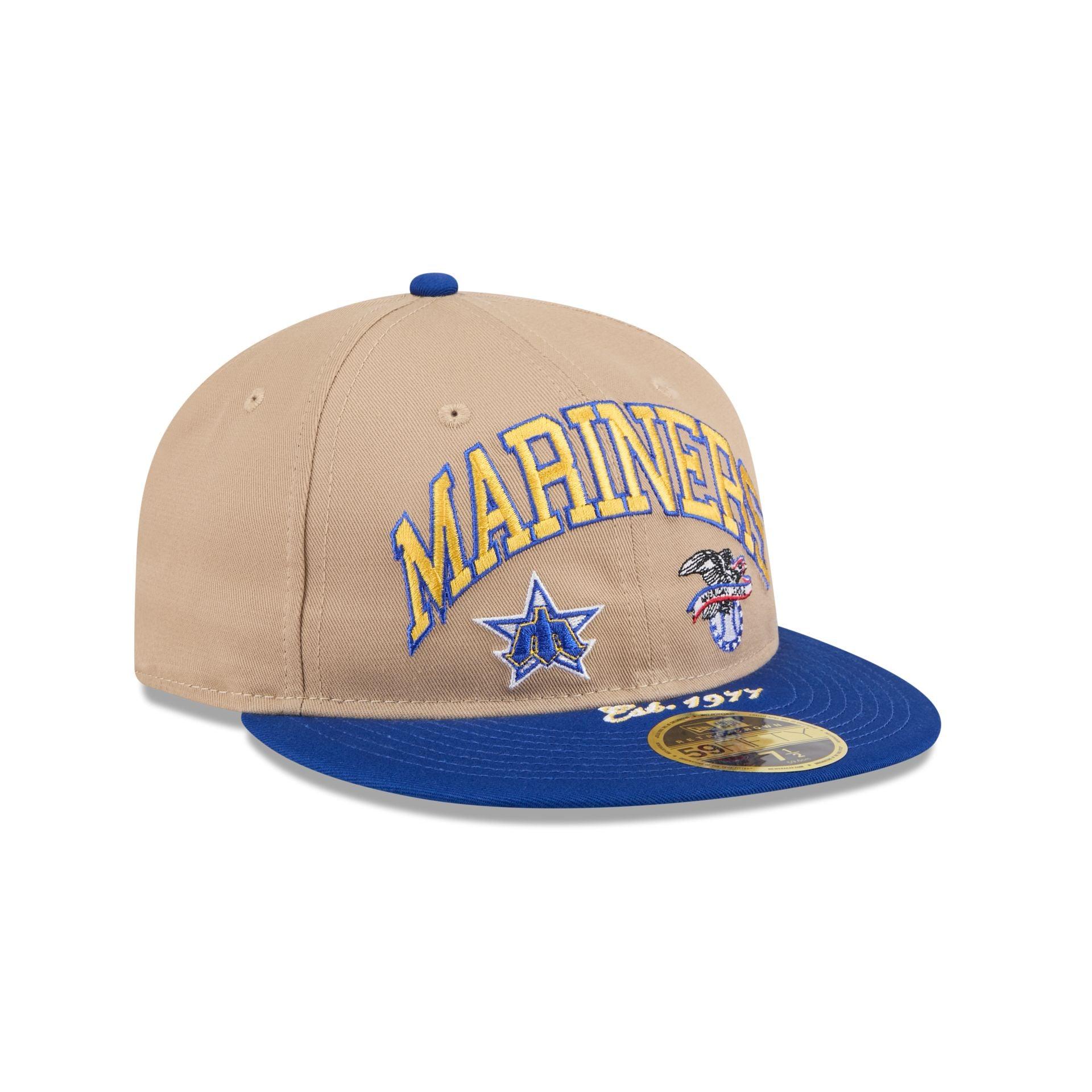Seattle Mariners Camel Retro Crown 59FIFTY Fitted Hat Male Product Image