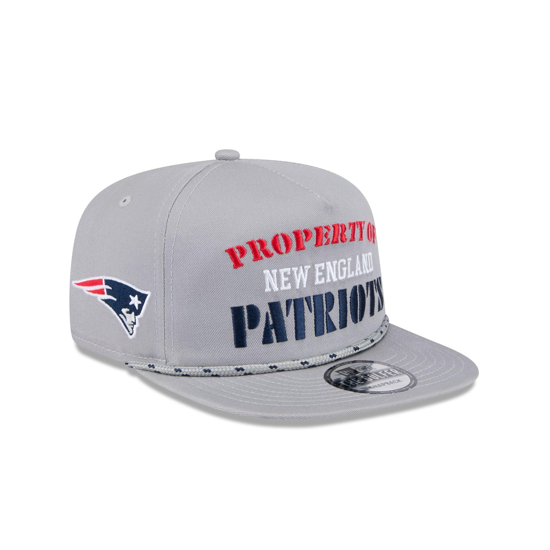 New England Patriots Vintage Gray Rope Golfer Hat Male Product Image