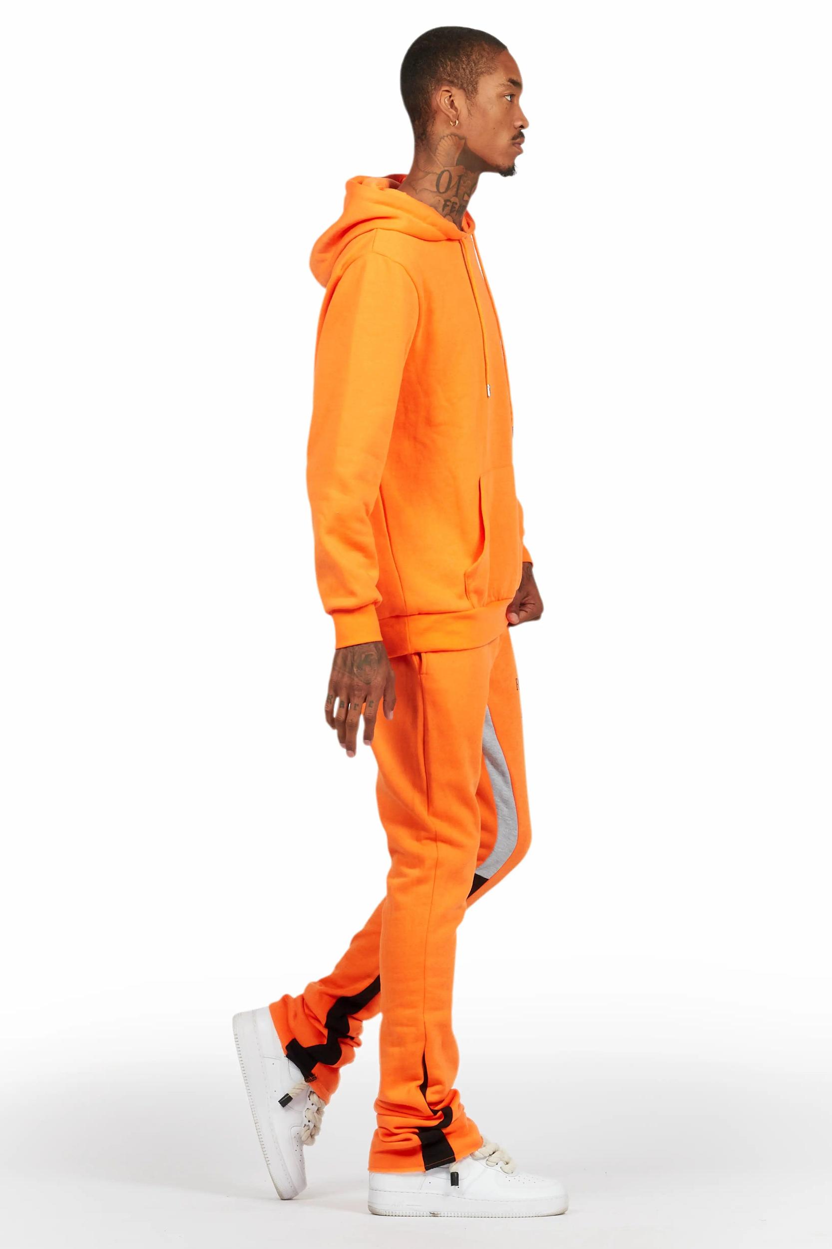 Briggs Orange Hoodie/Super Stacked Flare Track Set Male Product Image