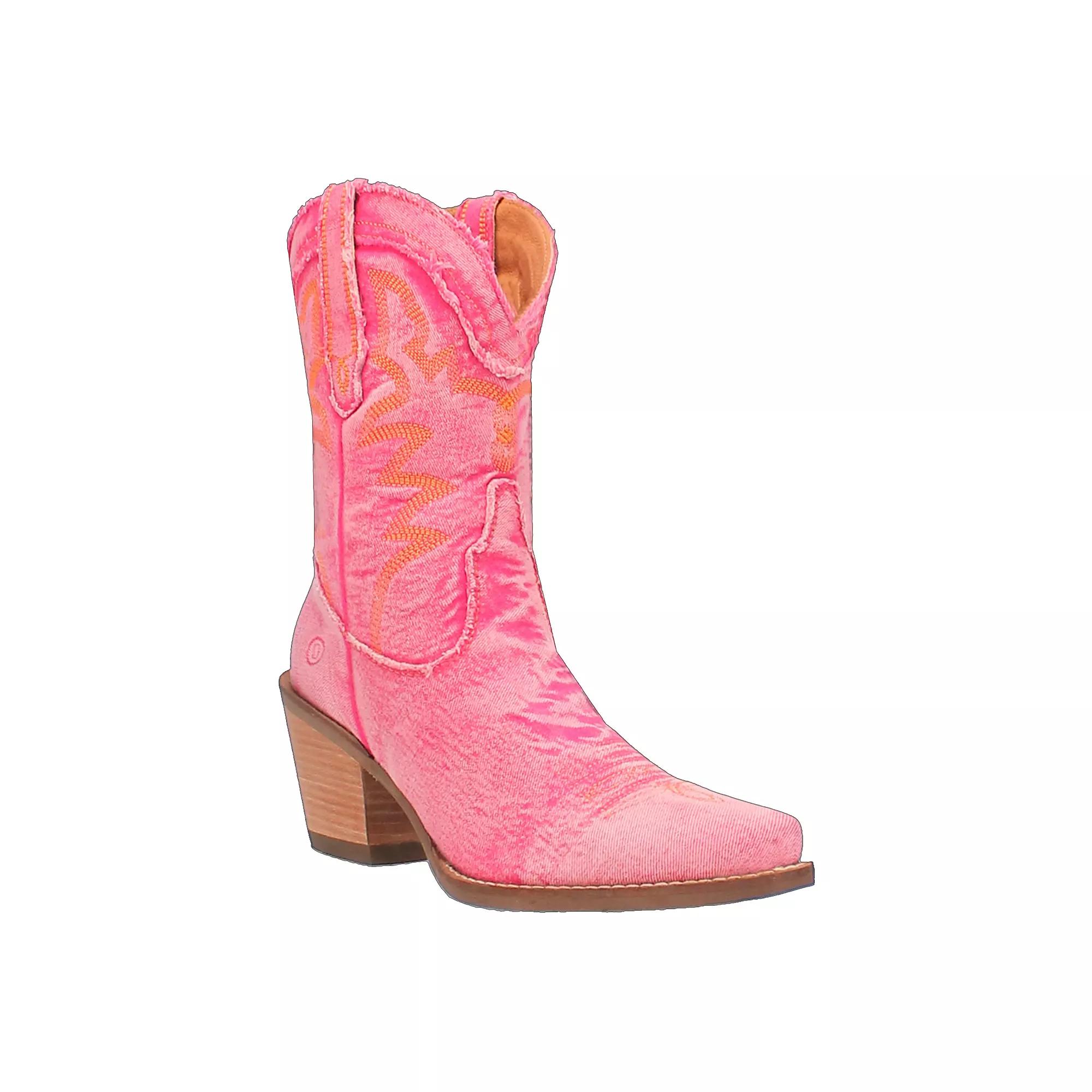 Dingo Yall Need Dolly Denim Western Mid Boots Product Image