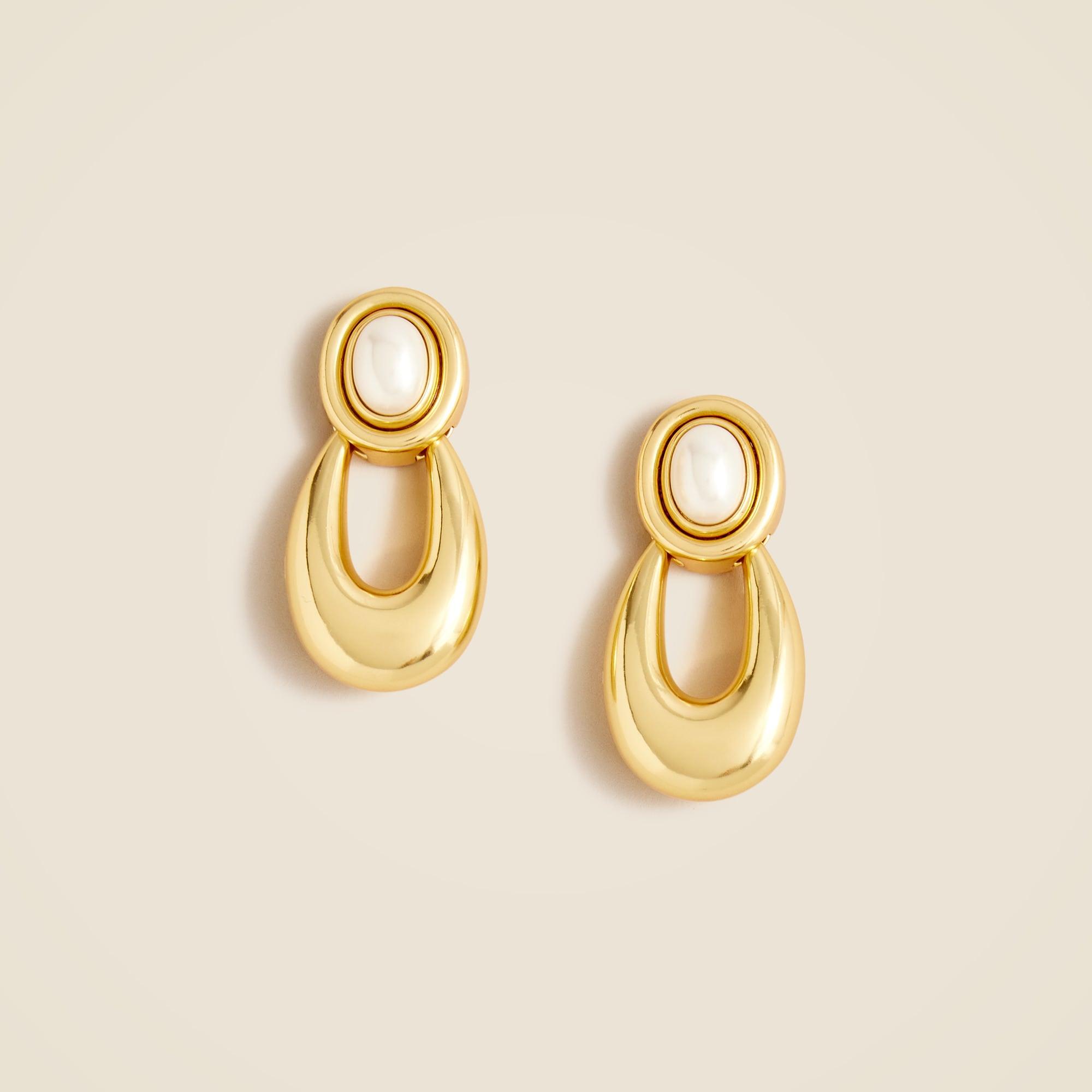 Pearl door knocker earrings Product Image