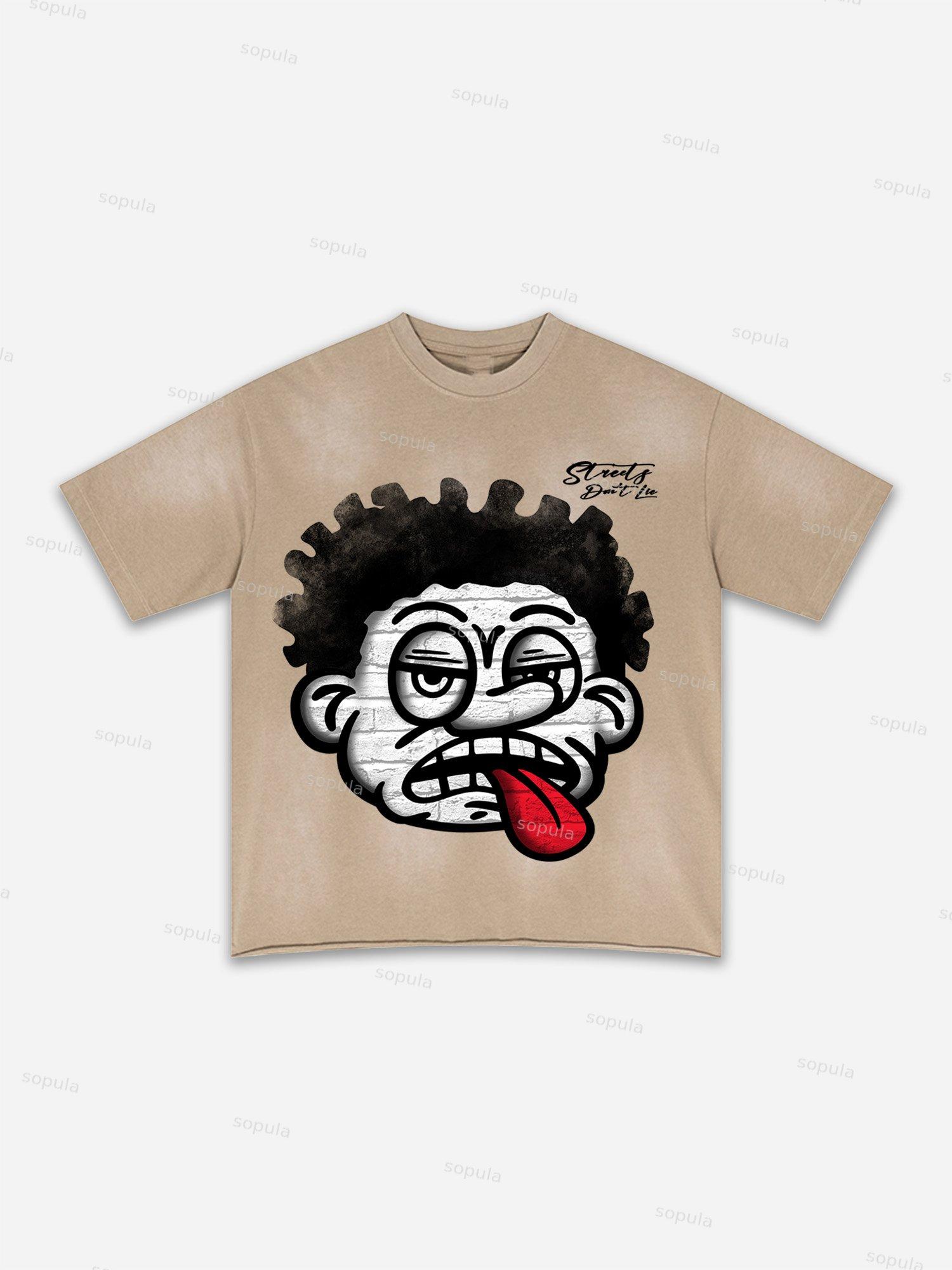 Basketball Dreams Boys Print Washed T-shirt Product Image