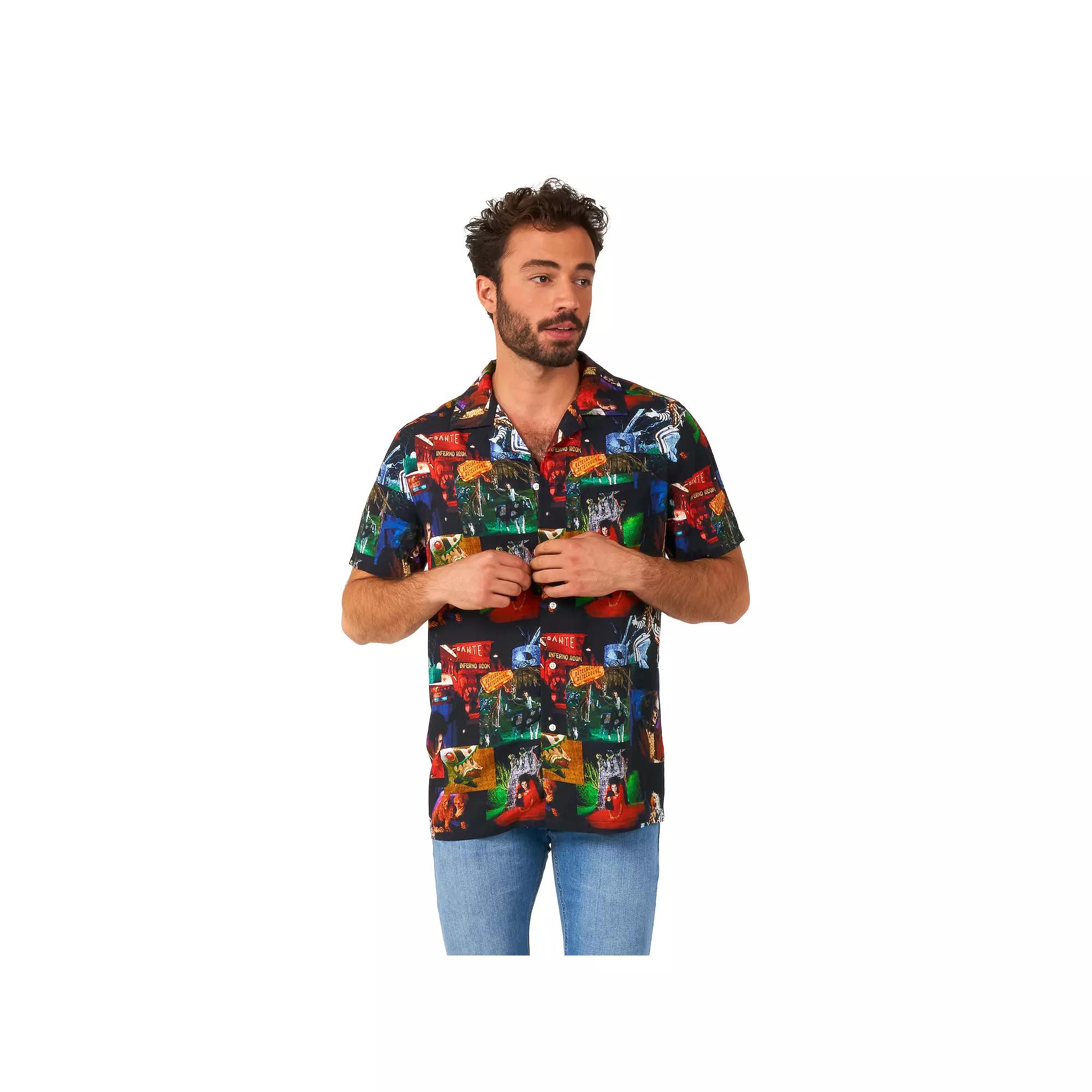 Men's OppoSuits Beetlejoice Halloween Hawaiian Shirt,  Product Image