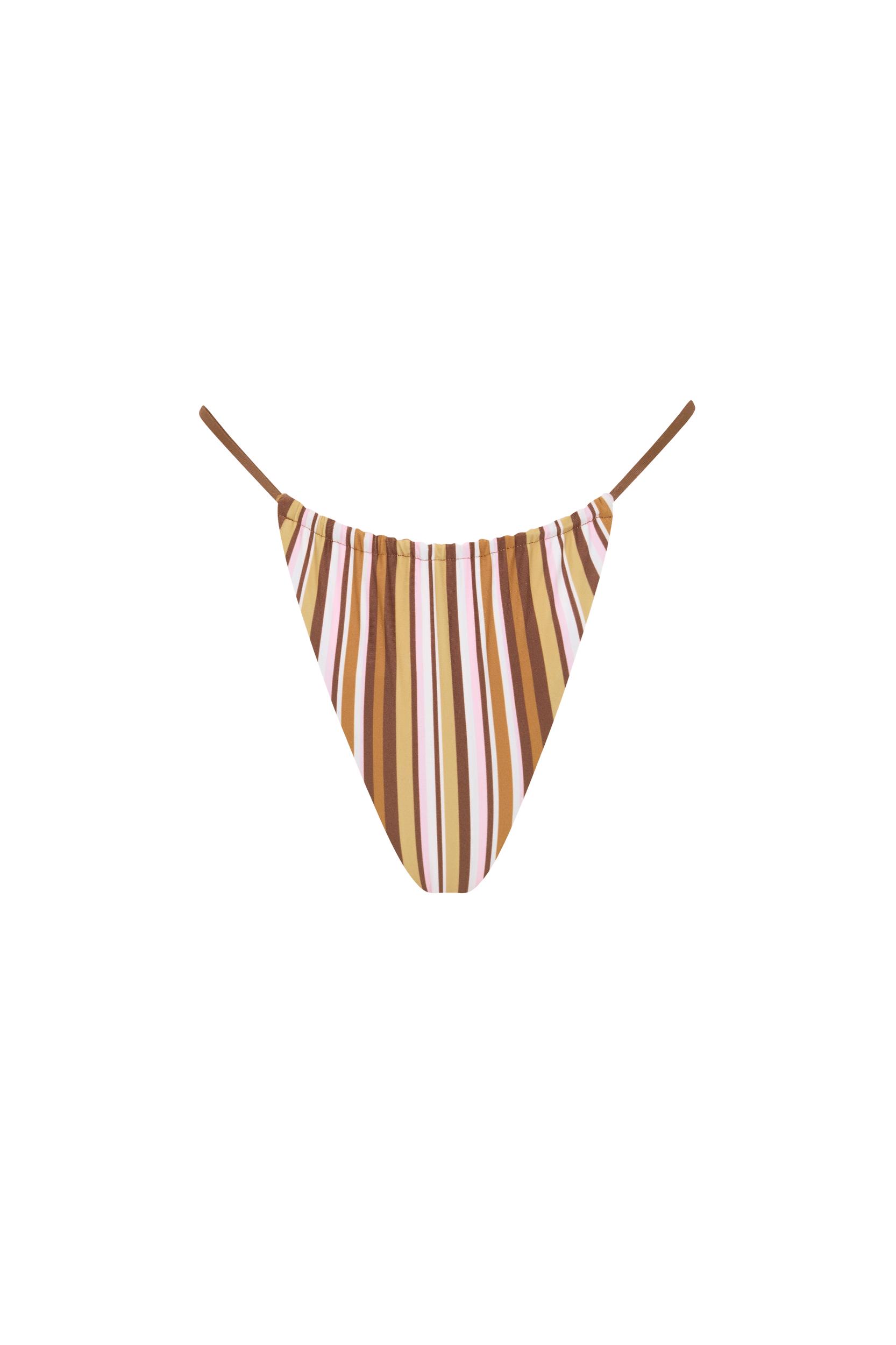 Elea Bikini Top Terracotta Stripe - Final Sale Product Image