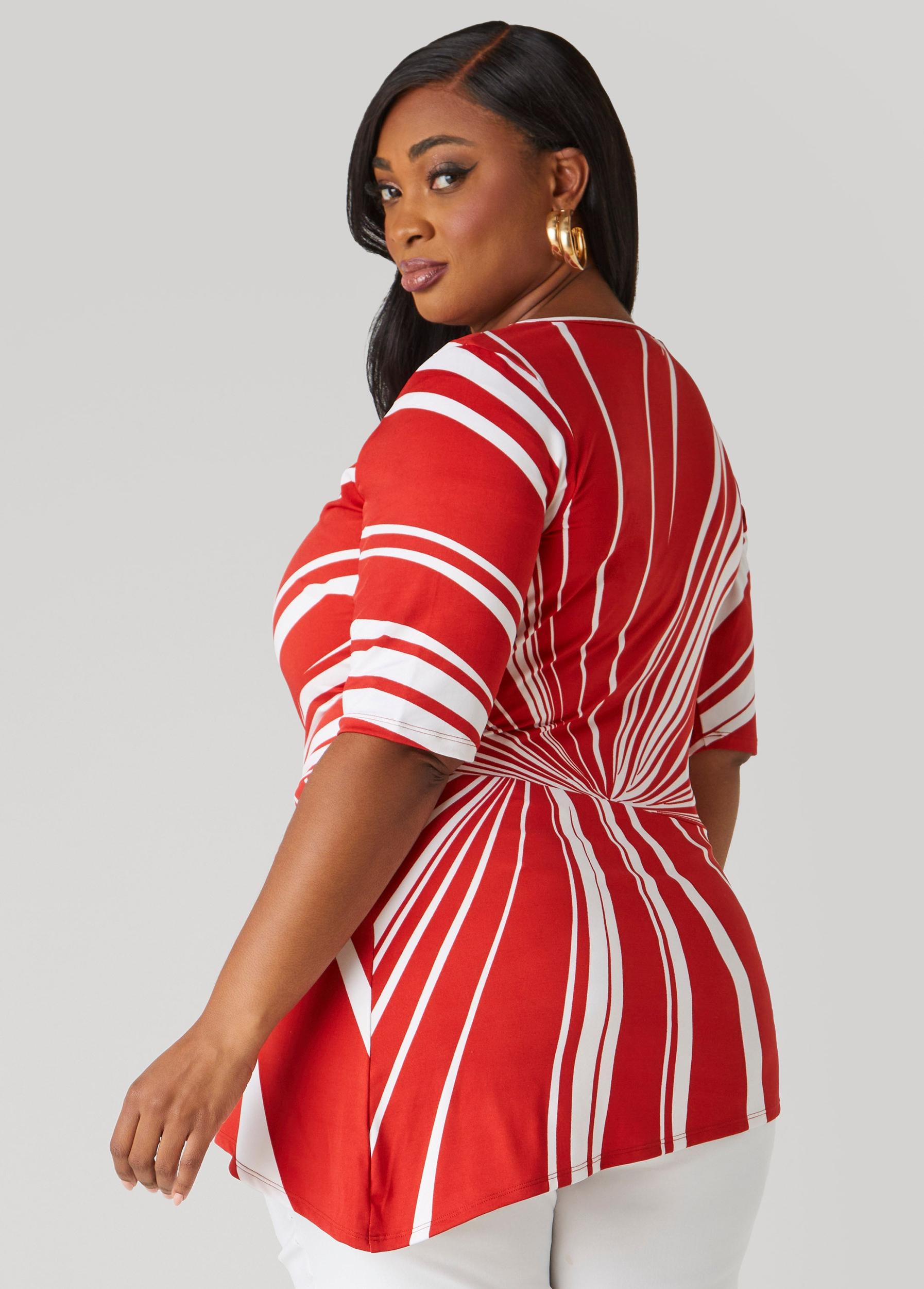 Knotted Swirl Print Top Product Image