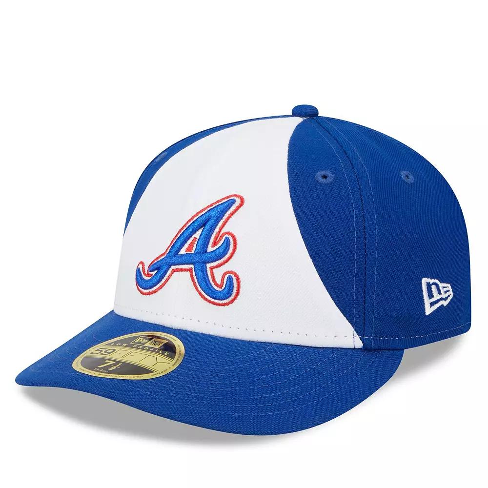 Men's New Era White/Royal Atlanta Braves 2023 City Connect Low Profile 59FIFTY Fitted Hat, Size: 7 3/4 Product Image