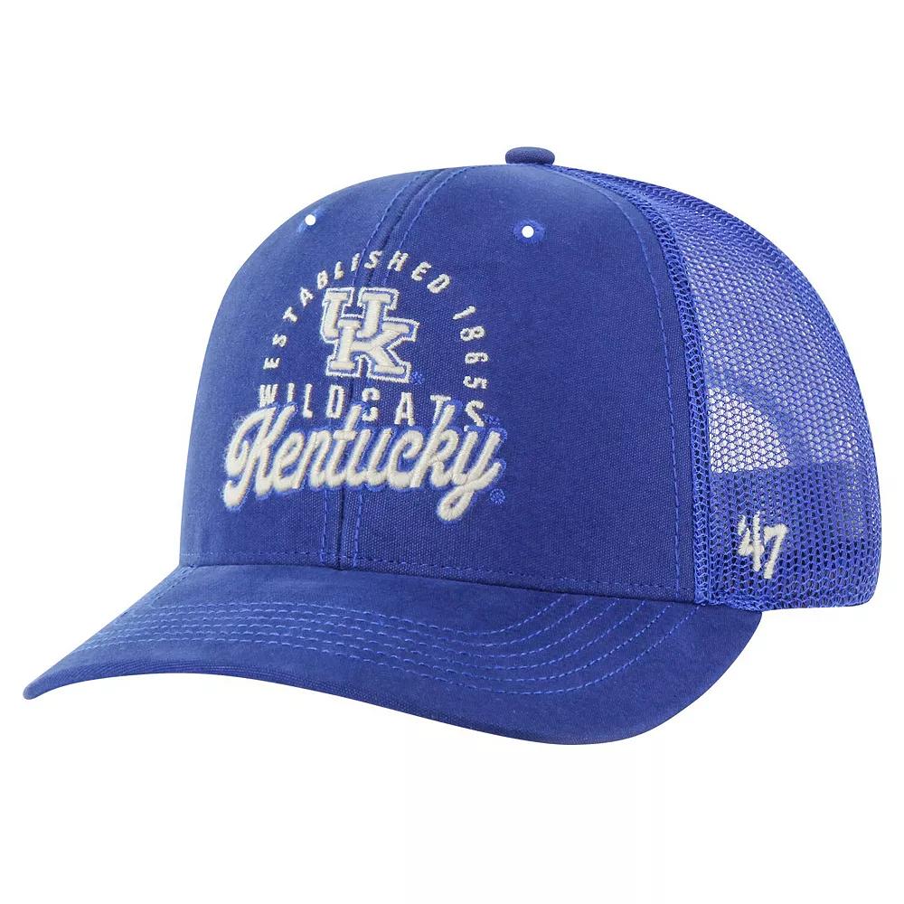 Men's '47 Royal Kentucky Wildcats Pitstop Trucker Adjustable Hat, Blue Product Image