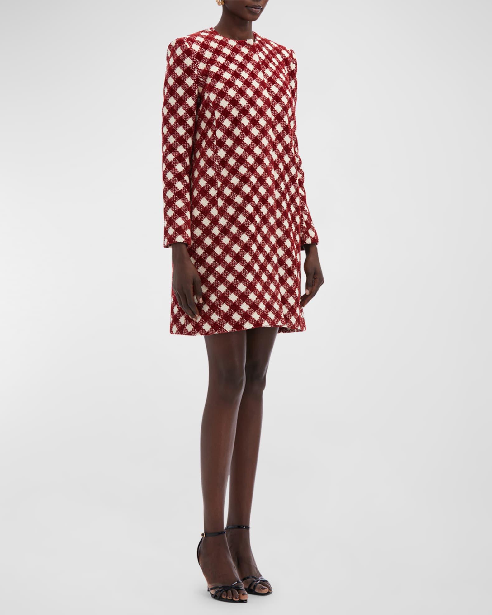 Chenille Check Tweed Over Coat Product Image