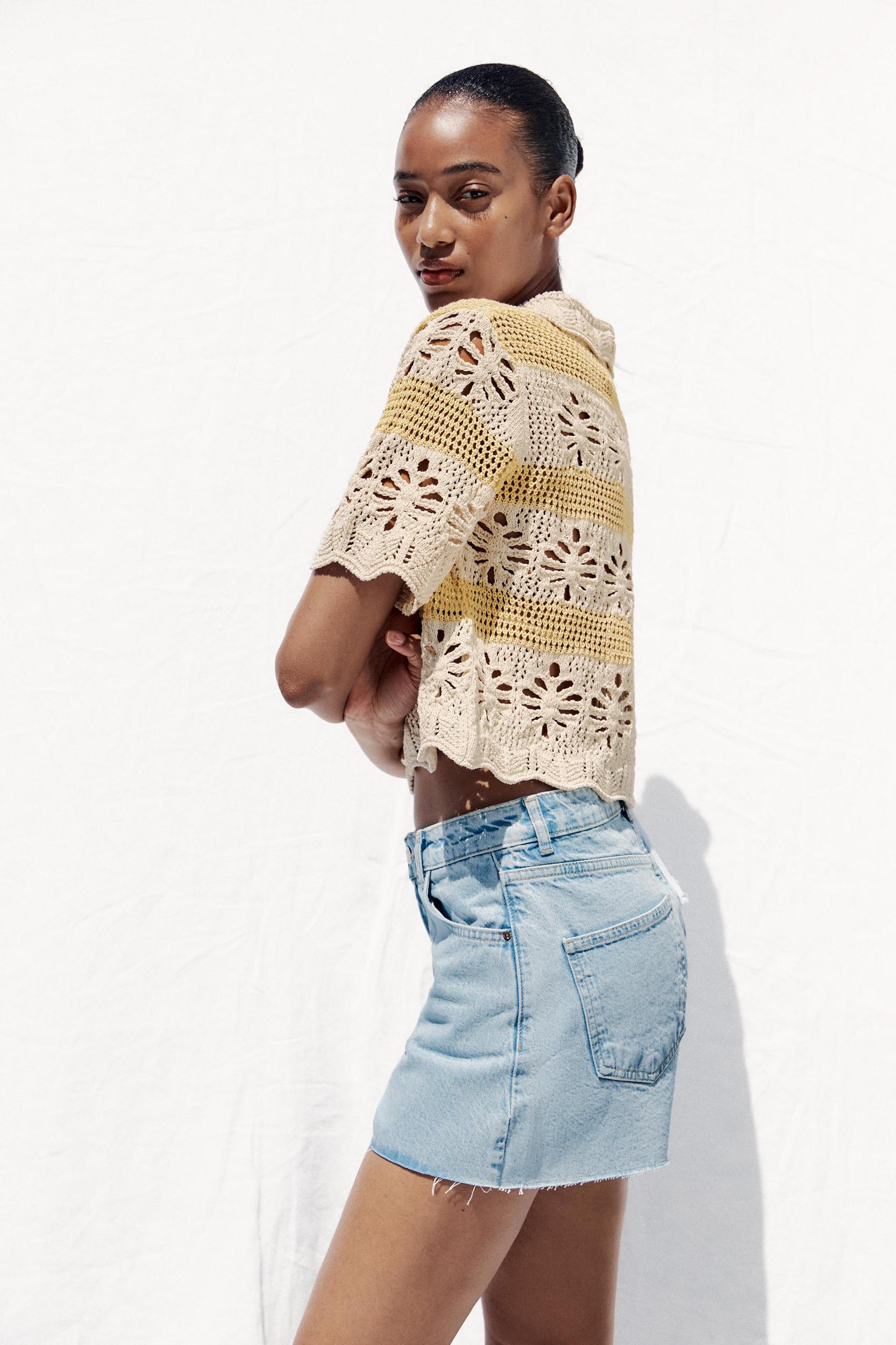 POINTELLE KNIT TOP Product Image