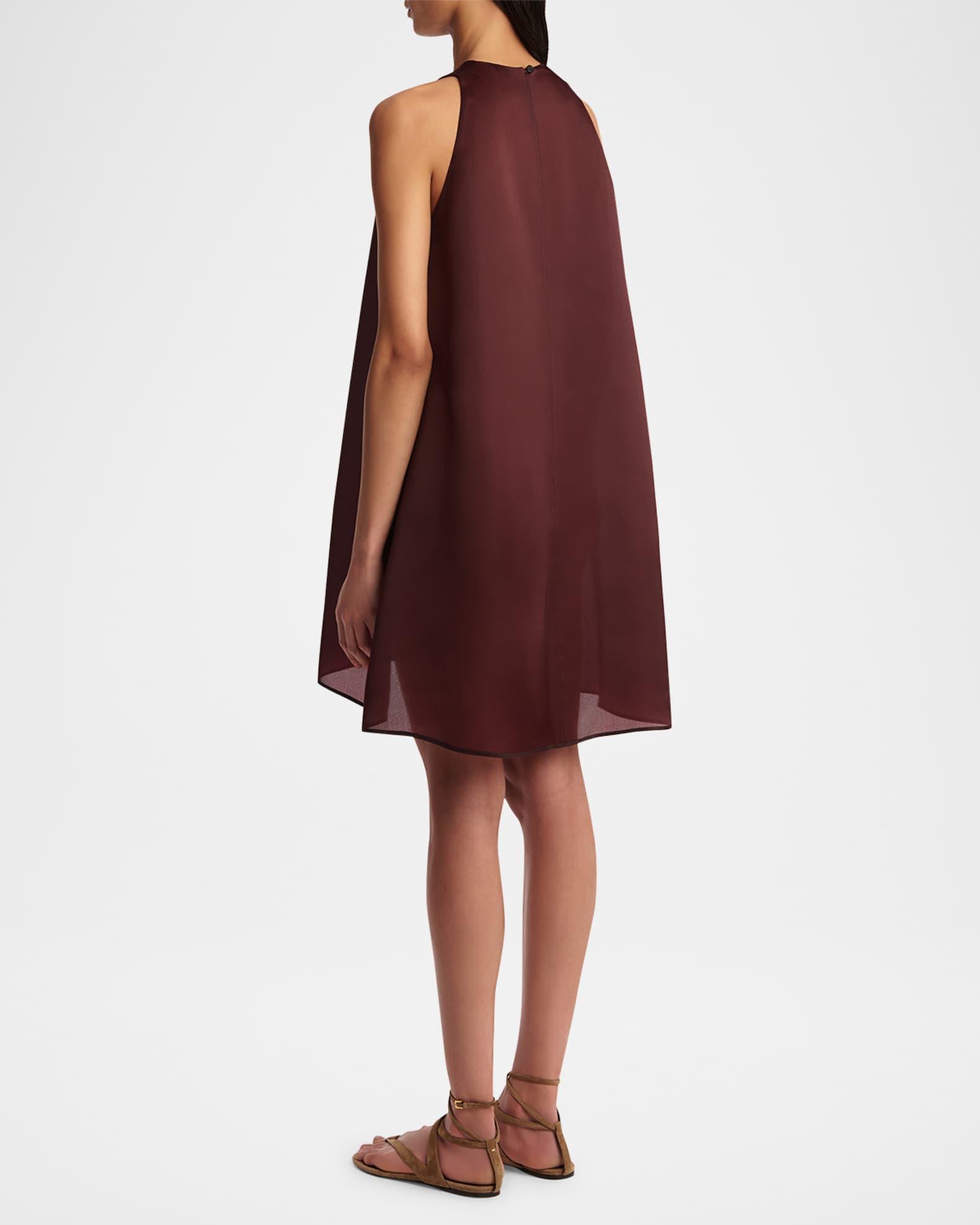 Clay Silk A-Line Shift Dress Product Image