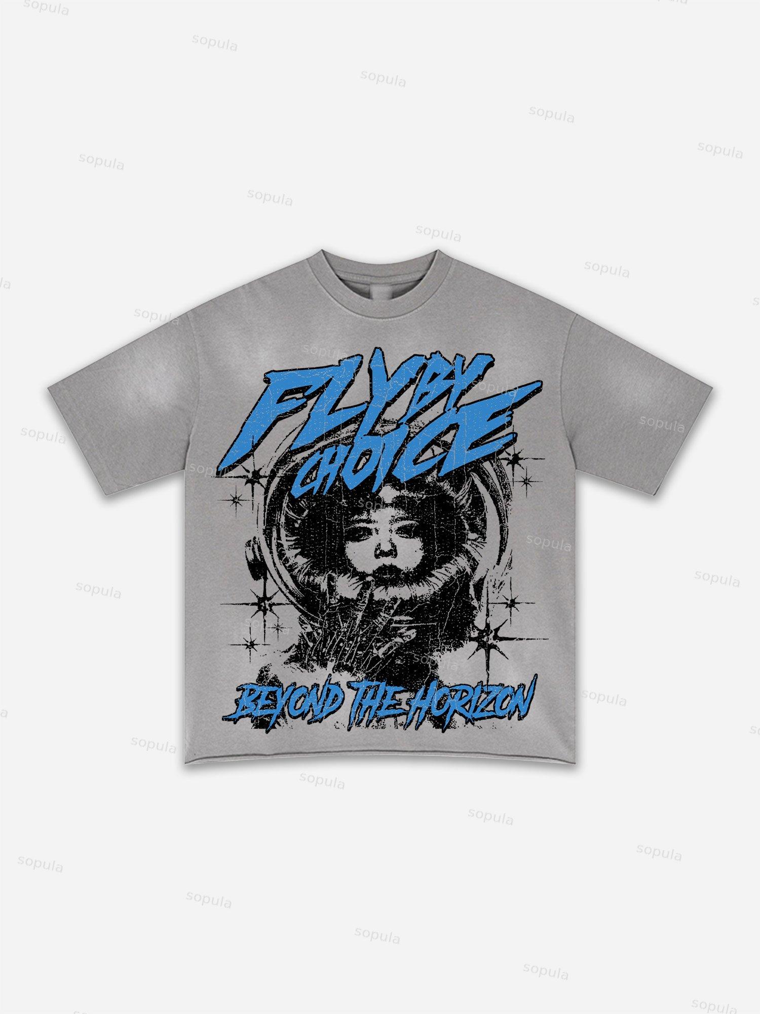 Fly By Choice Graphic Washed T-shirt Product Image