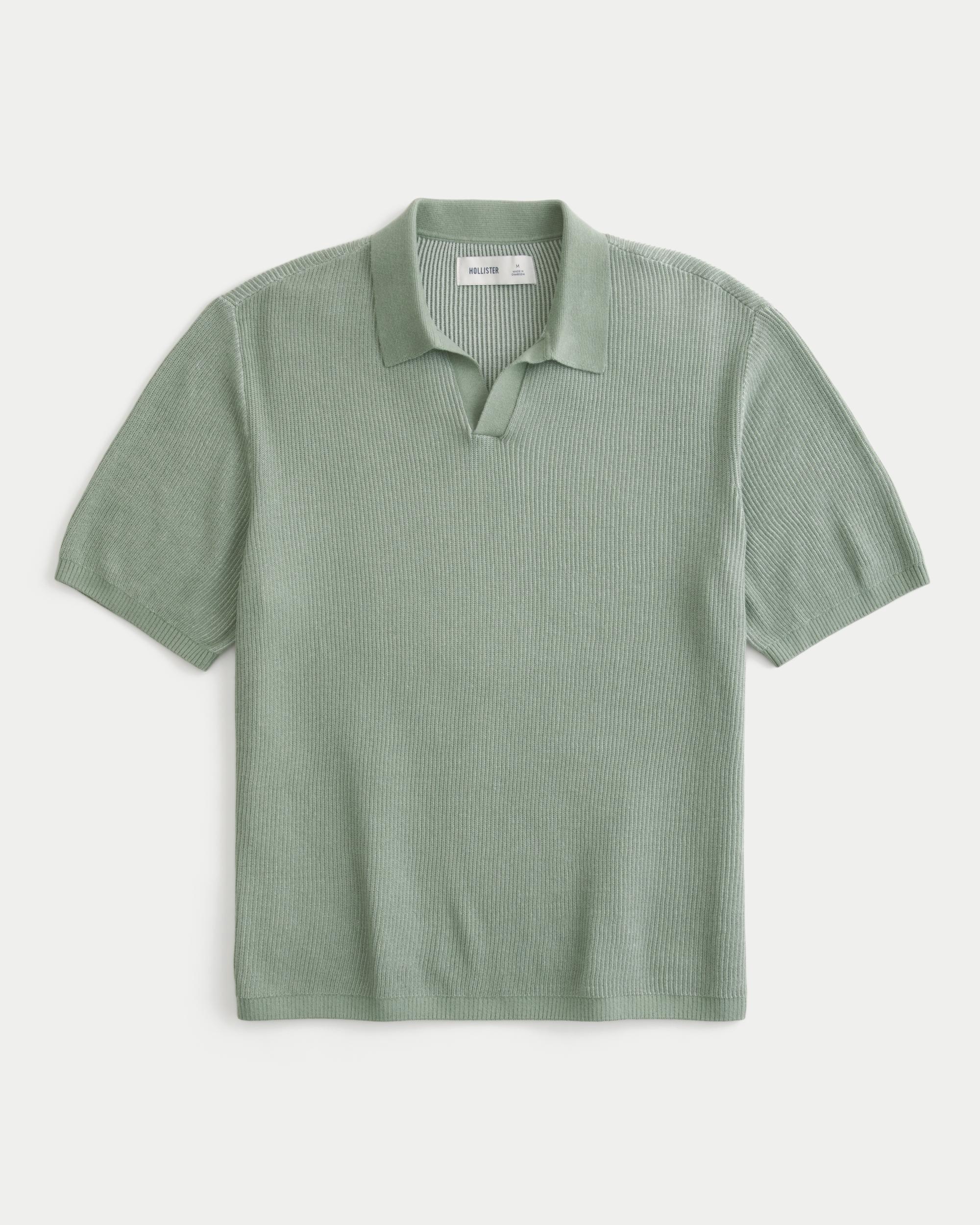 Boxy Sweater Polo Product Image