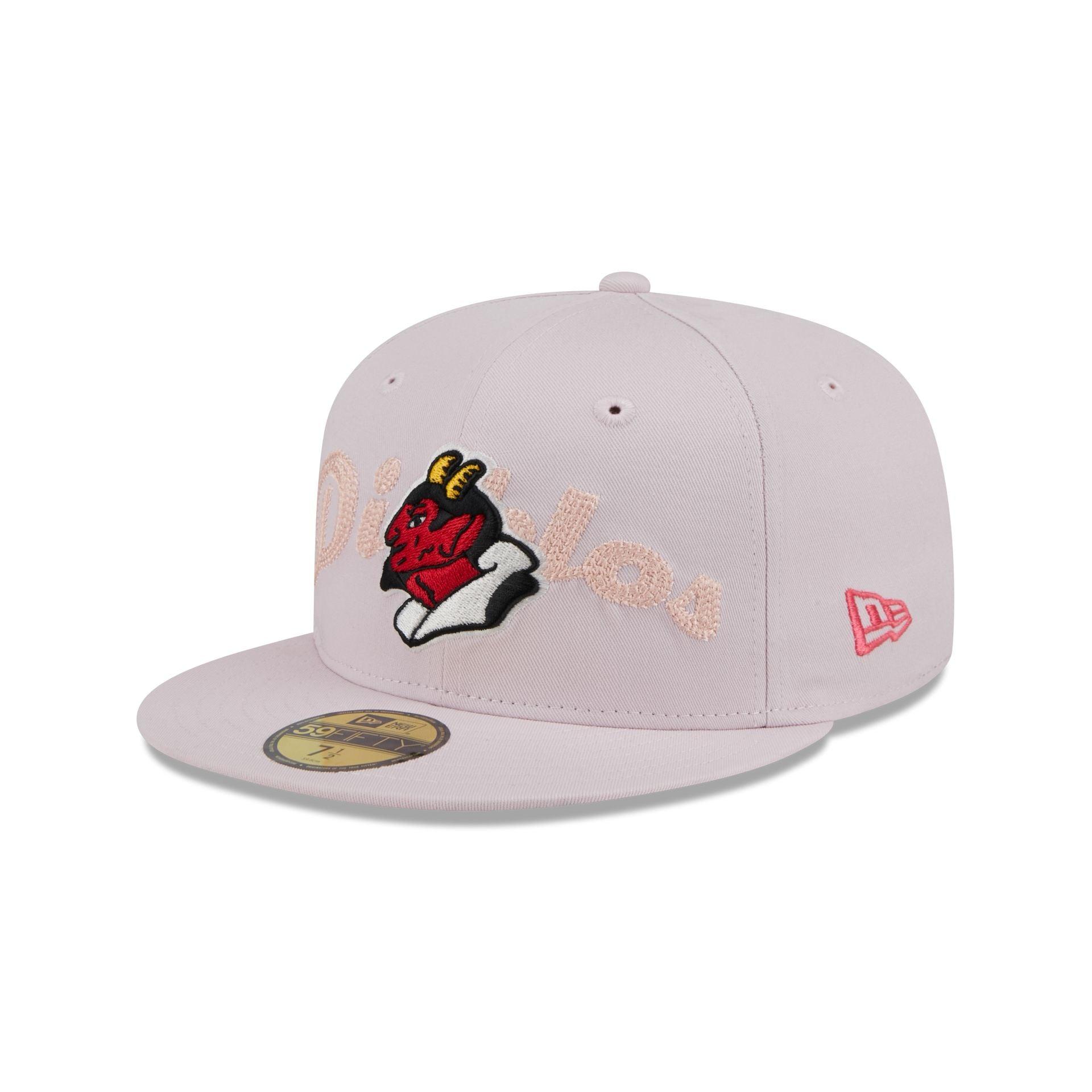Diablos Rojos del México Stacked Wordmark 59FIFTY Fitted Hat Male Product Image