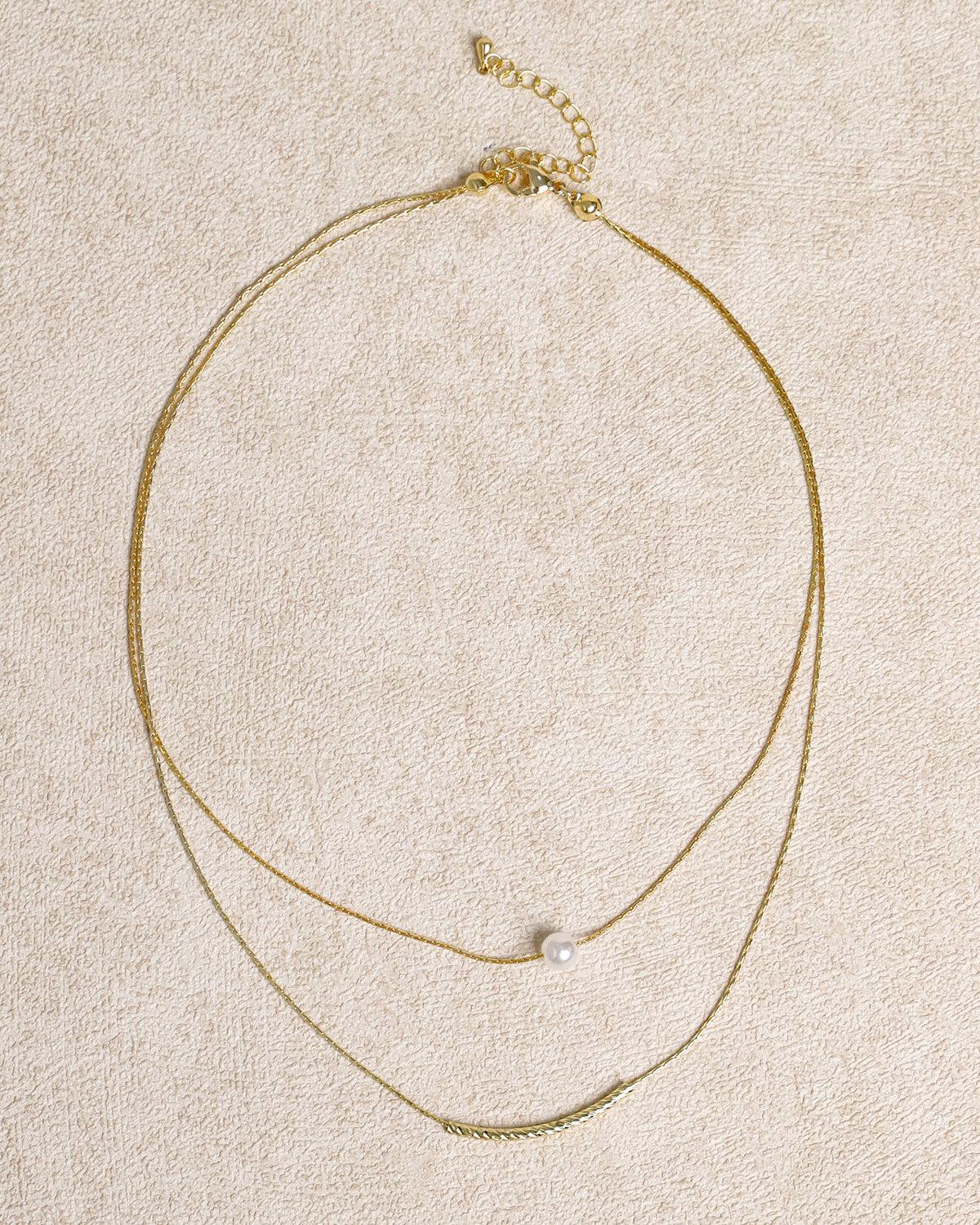 Pearl Double Necklace Product Image