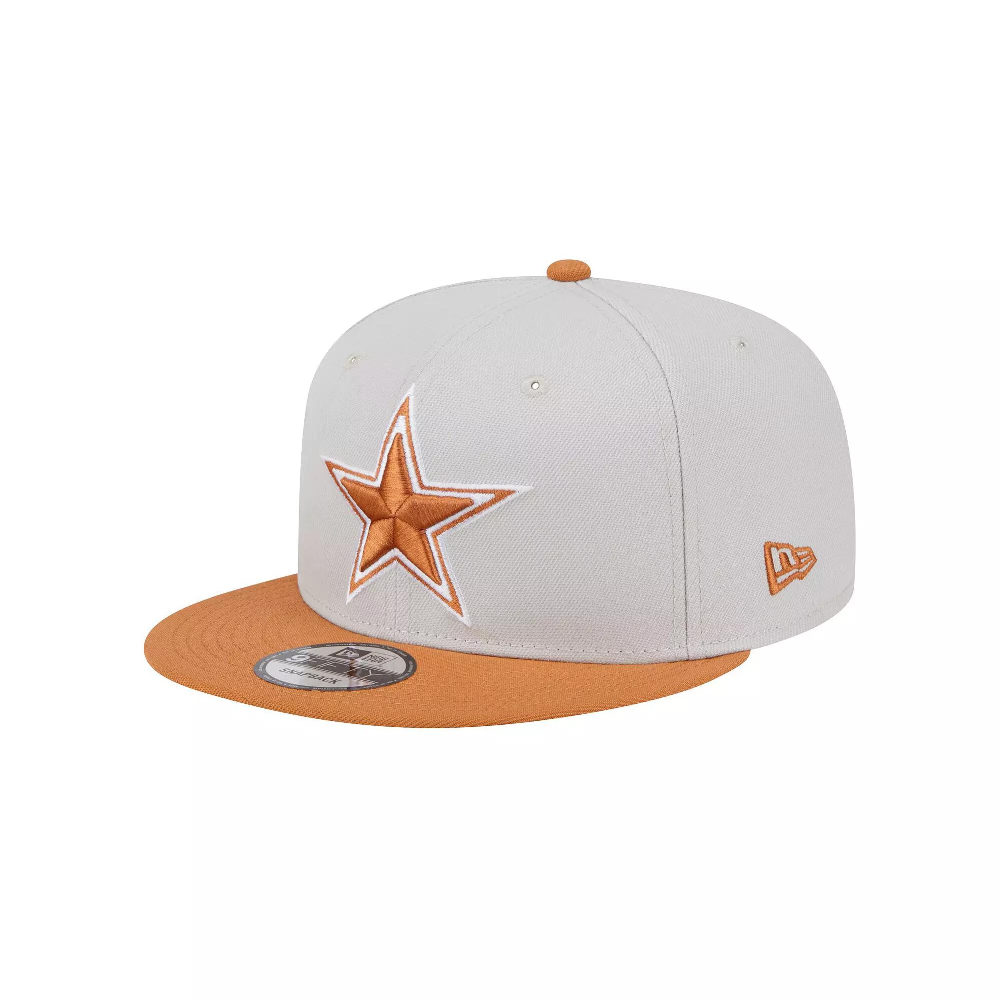 Men's New Era Stone/Brown Dallas Cowboys Two-Tone Color Pack 9FIFTY Snapback Hat, Team Product Image