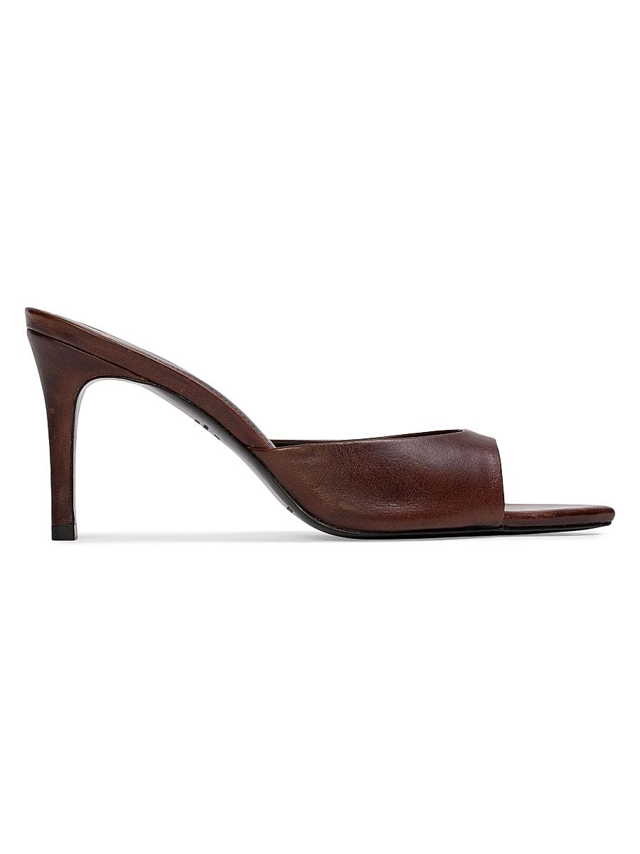 Womens Brea 80MM Distressed Leather Heels Product Image