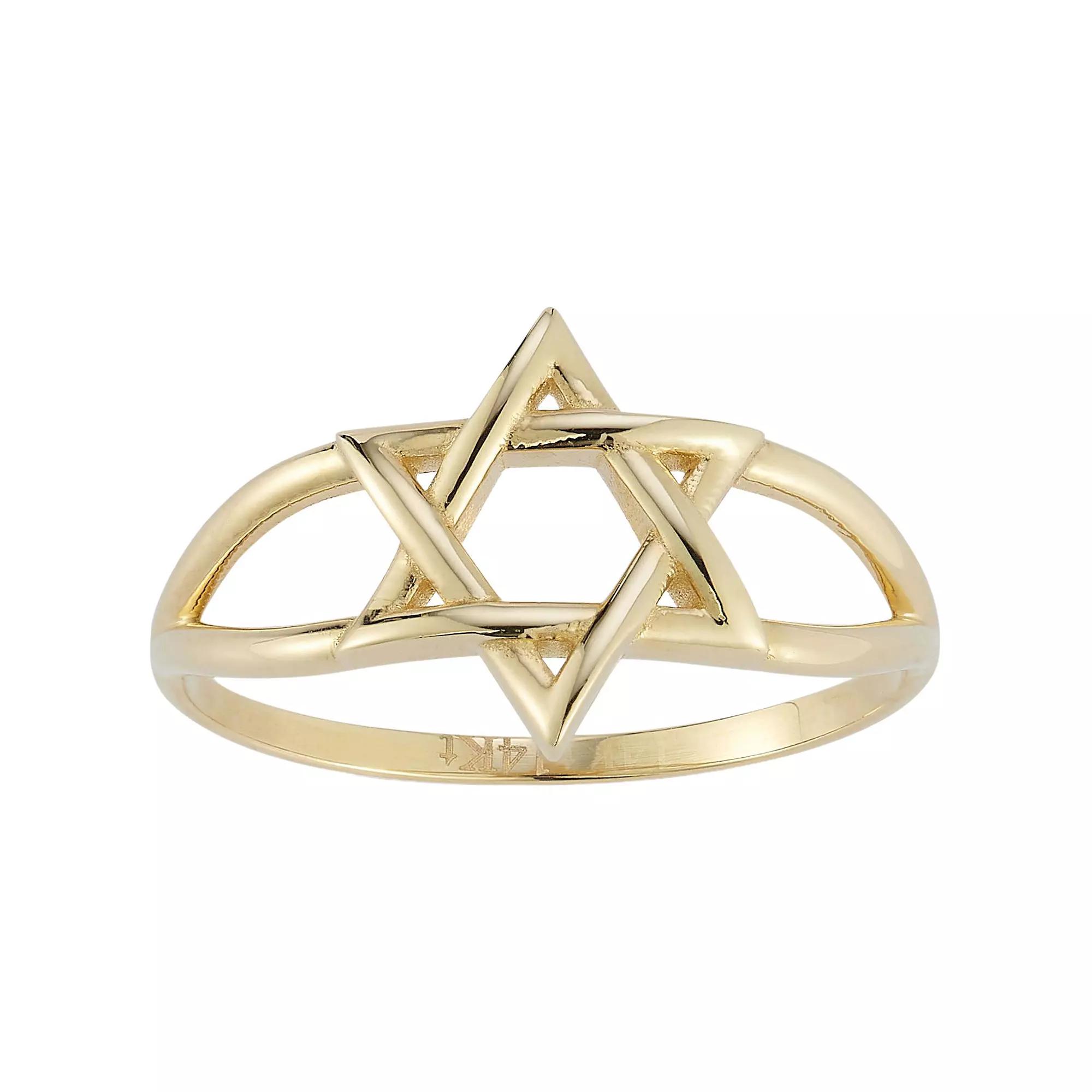 LUMINOR GOLD 14k Star Of David Signet Ring, Women's, Size: 6, 14k Gold Product Image