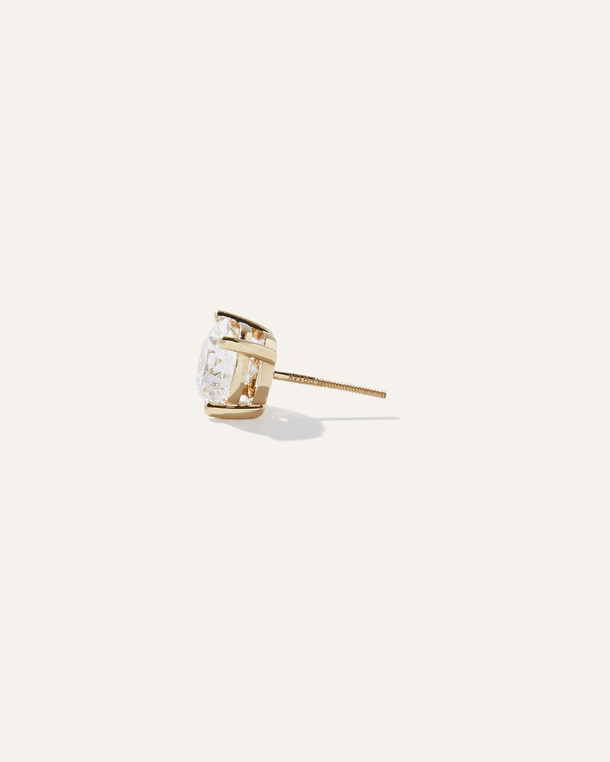 Quince | Women's 14K Gold Lab Grown Diamond Four-Prong Solitaire Studs Product Image