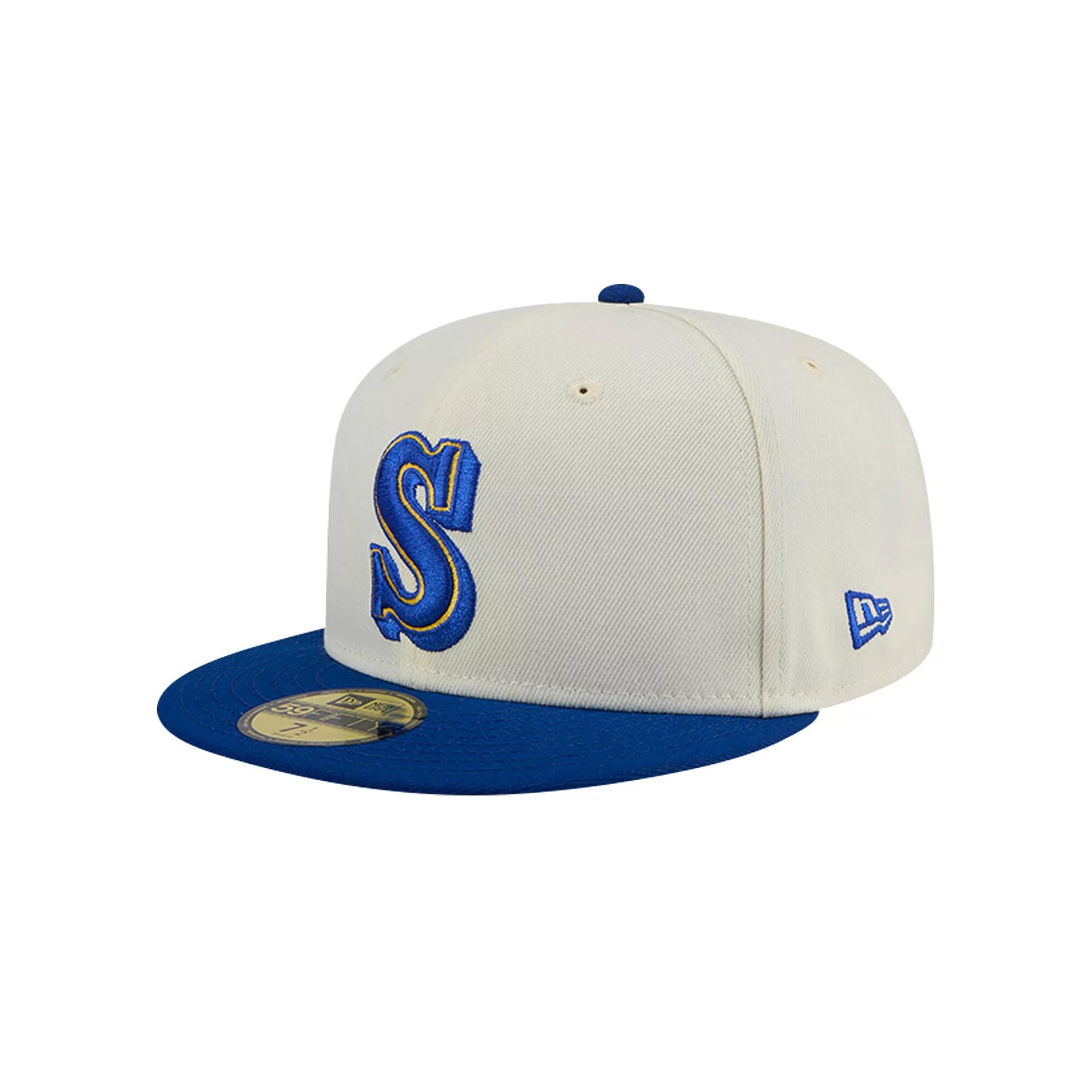 Men's New Era Cream Seattle Mariners Cooperstown Collection Alternate Chrome 59FIFTY Fitted Hat, Size: 7, Beige Product Image