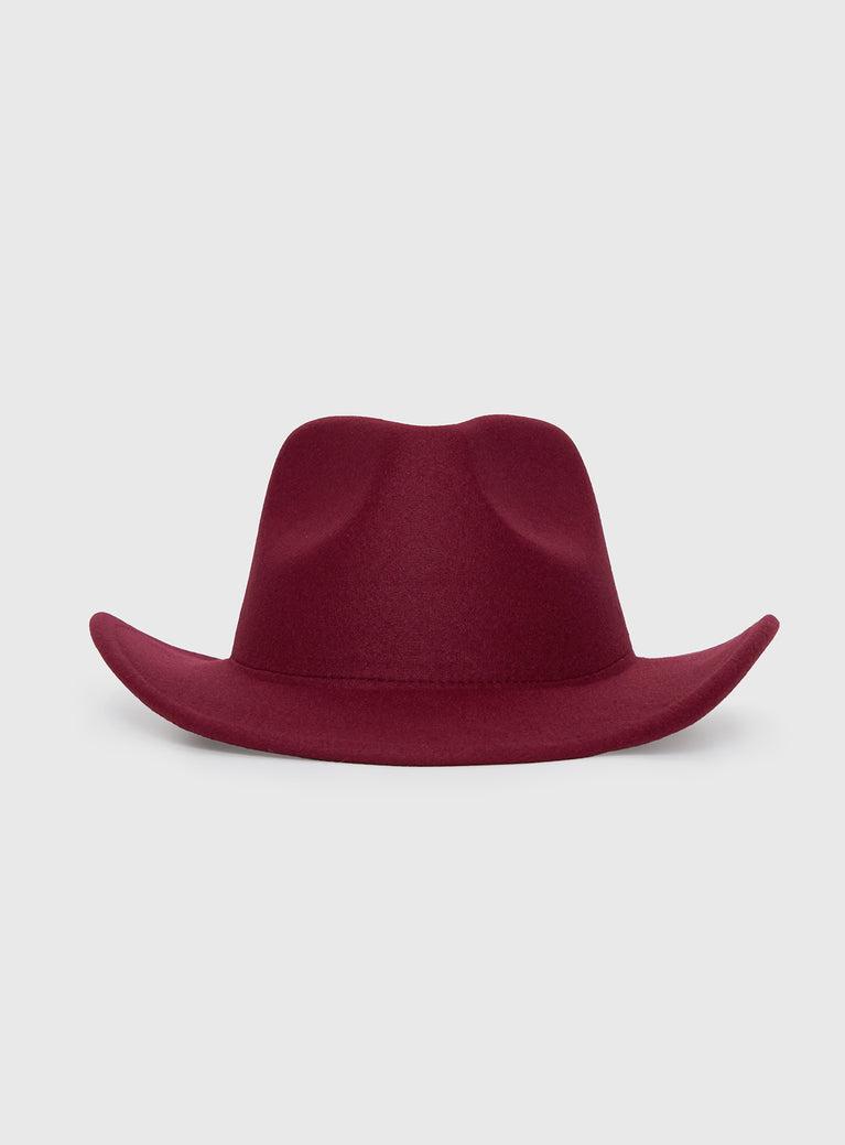 You Know Me Cowboy Hat Red Product Image
