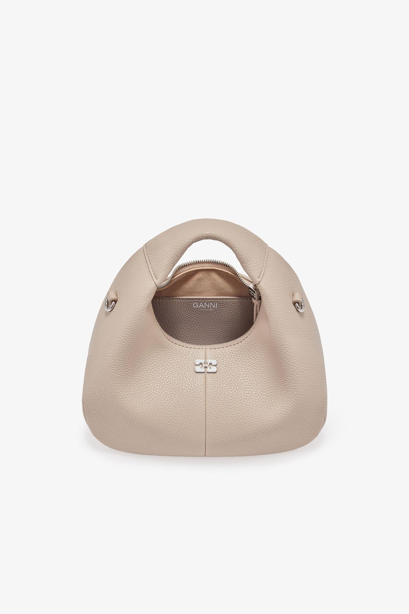 Light Grey Mini Hobo Bag Product Image