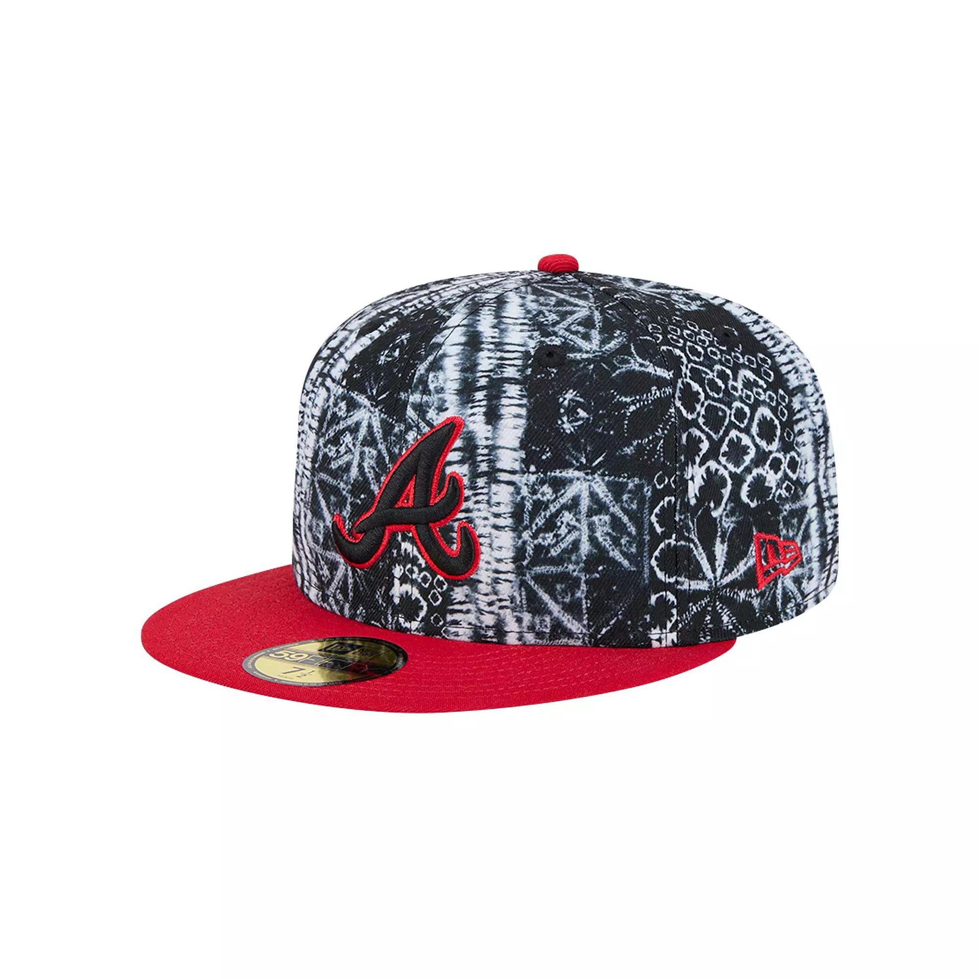Men's New Era Black Atlanta Braves Sands 59FIFTY Fitted Hat, Size: 7 Product Image