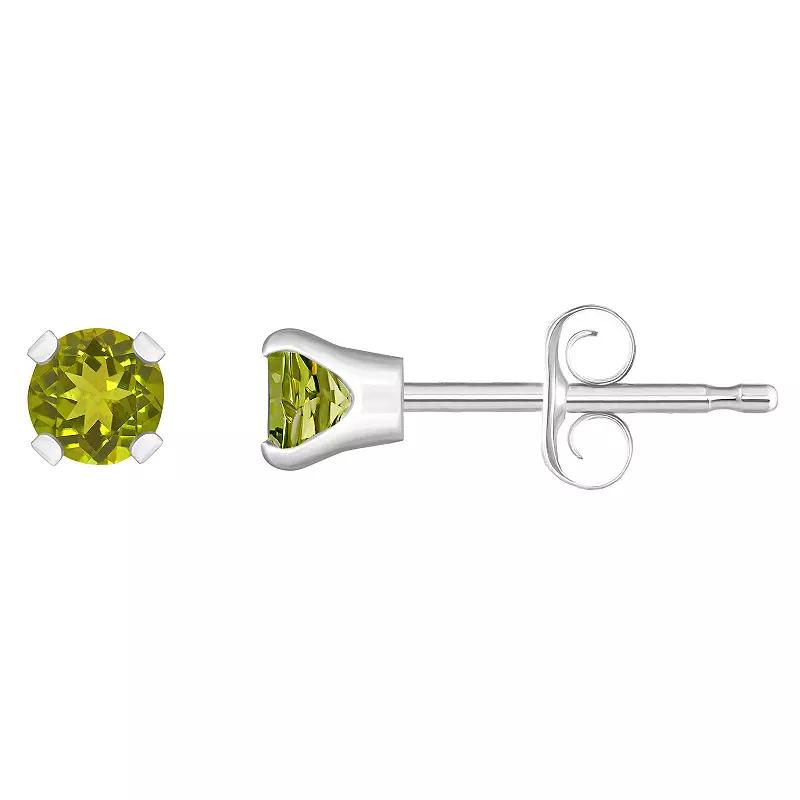 Celebration Gems 14k White Gold Gemstone Stud Earrings, Women's, September Product Image