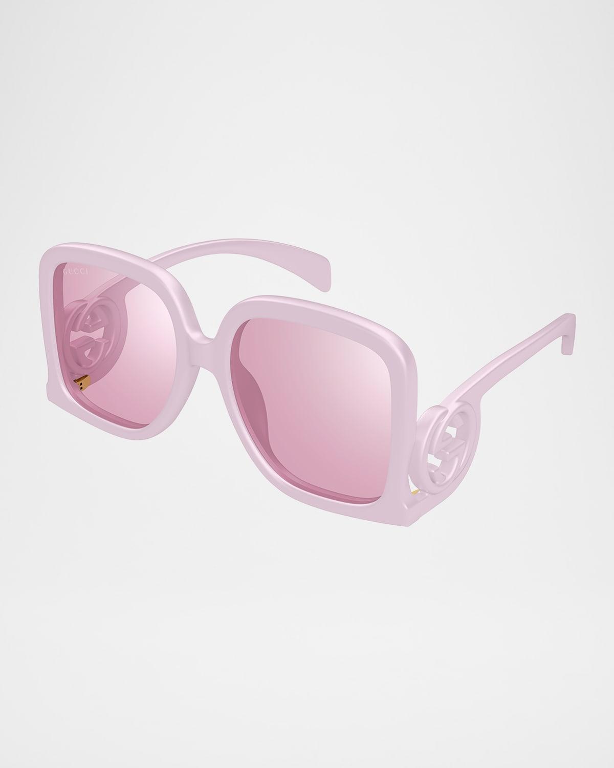 Womens 58MM Rectangular Sunglasses Product Image