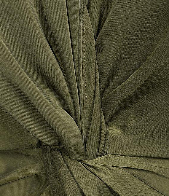 Lucy Paris Plus Size Paige Long Sleeve Satin Midi Dress Product Image