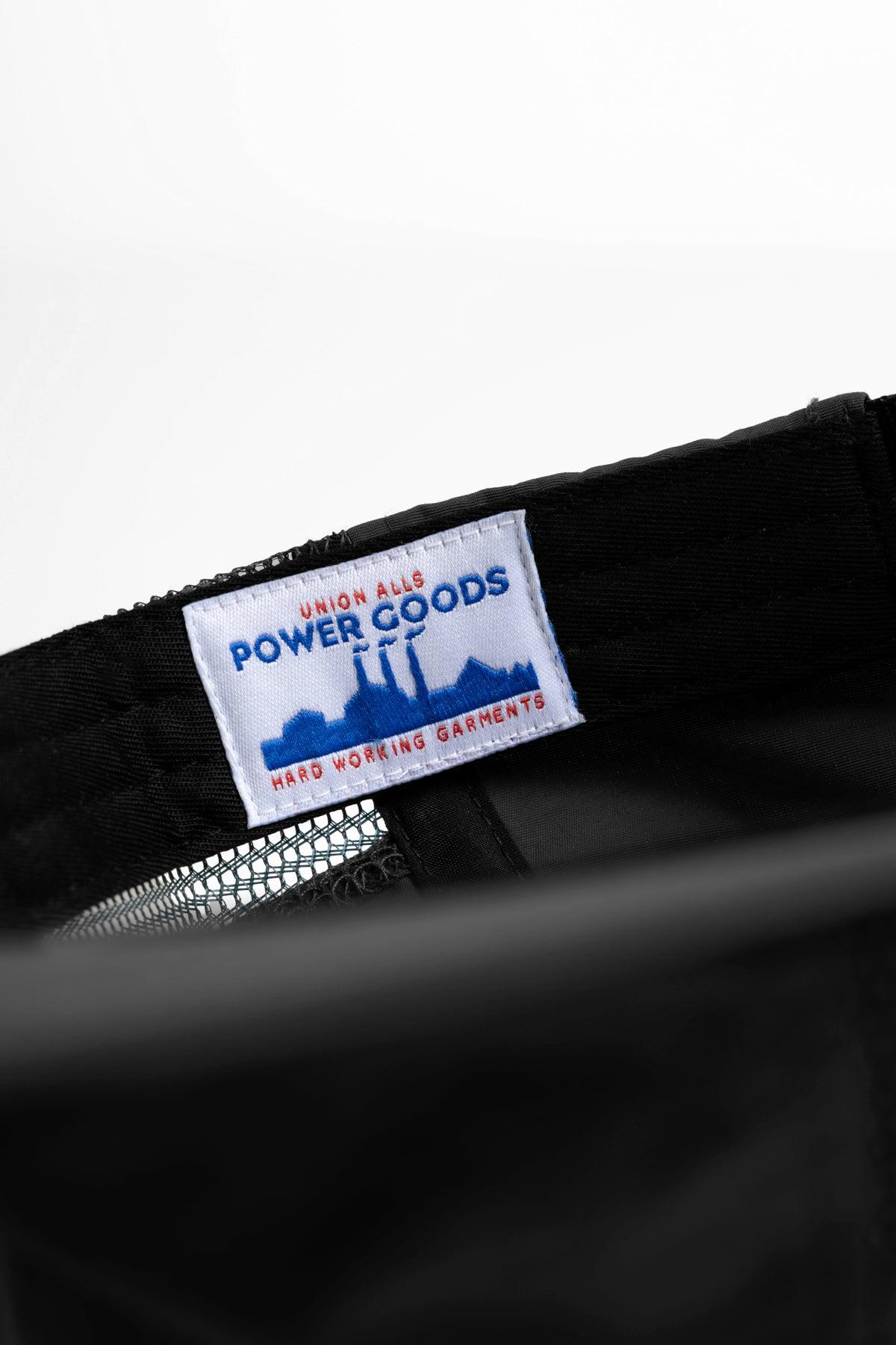 Power Goods - Perfect Nylon 6 Panel Mesh Cap - Black Product Image