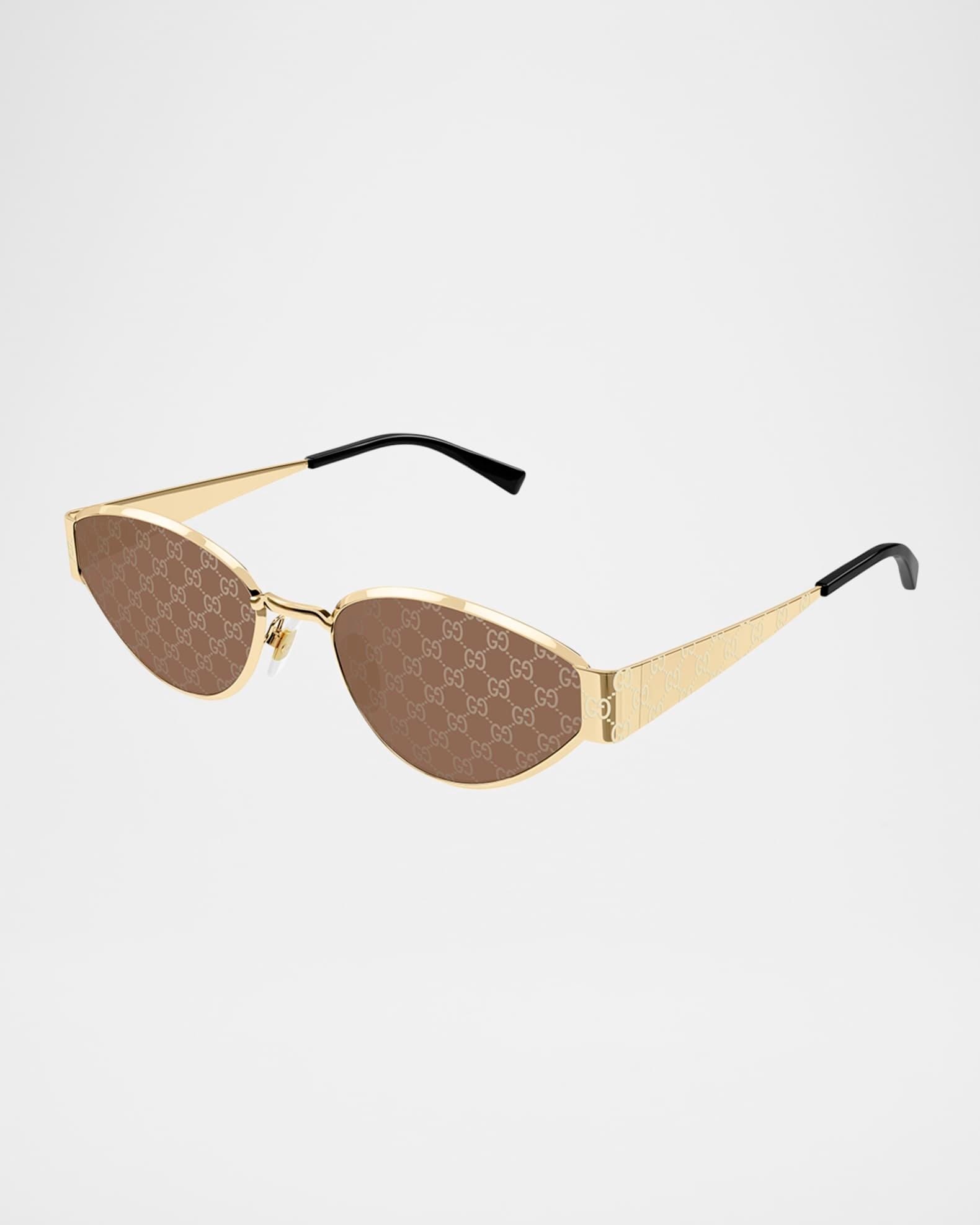 GG Metal Oval Sunglasses Product Image