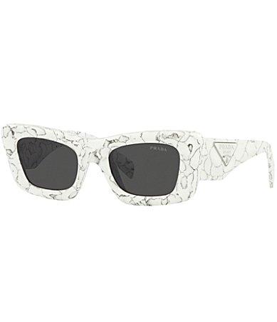 Prada PR 13ZS 50mm Matte Marble Cat Eye Statement Sunglasses Product Image