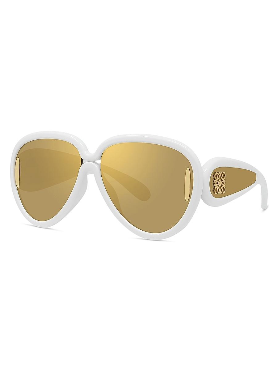 Mens LOEWE x Paulas Ibiza 65MM Wave Mask Pilot Sunglasses Product Image