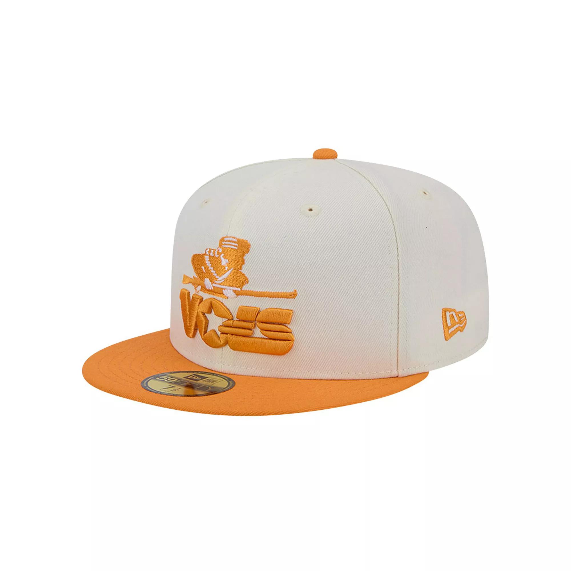 Men's New Era Tennessee Volunteers Chrome White Vintage 59FIFTY Fitted Hat, Size: 7 5/8 Product Image