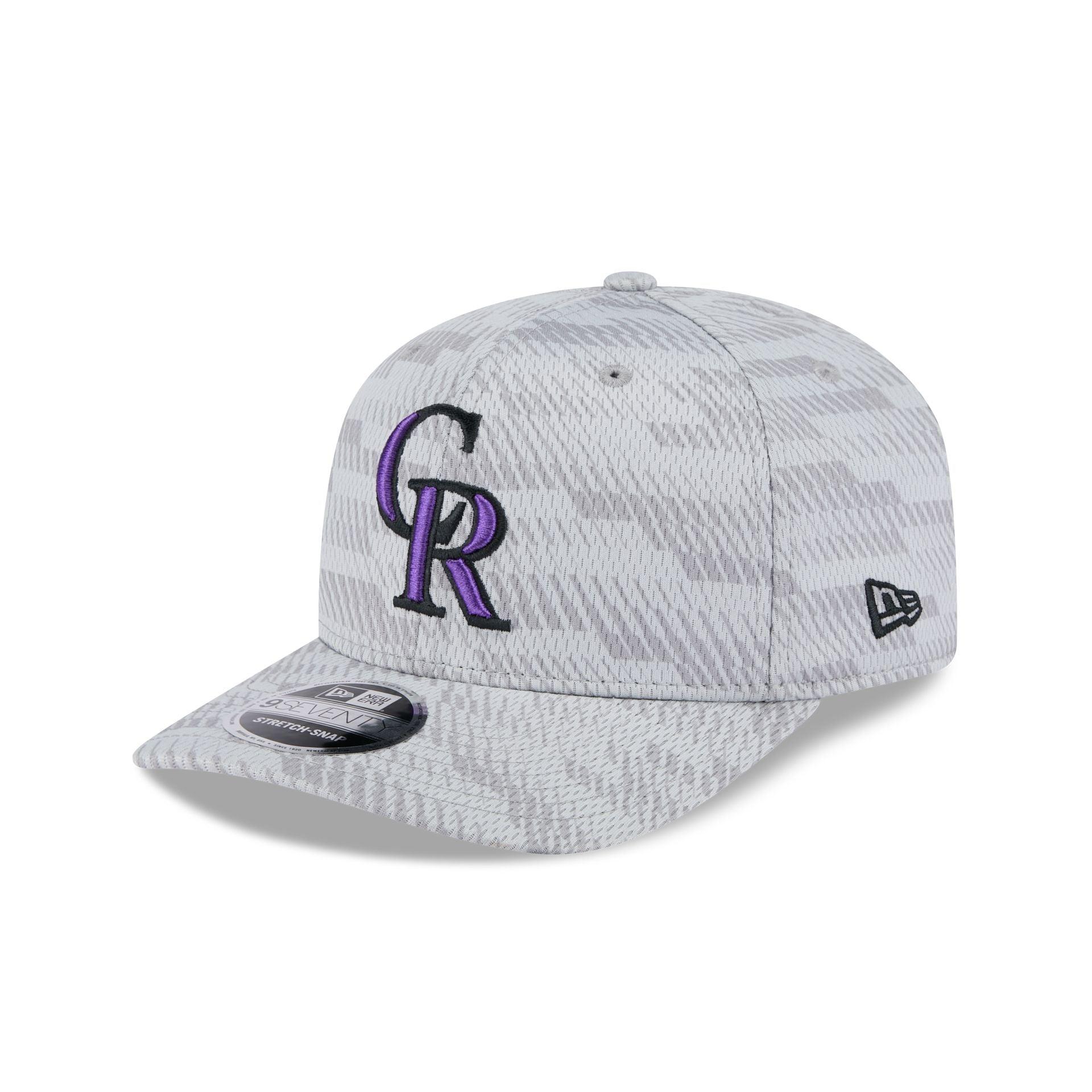 Colorado Rockies 2025 Clubhouse Gray 9SEVENTY Stretch-Snap Hat Male Product Image