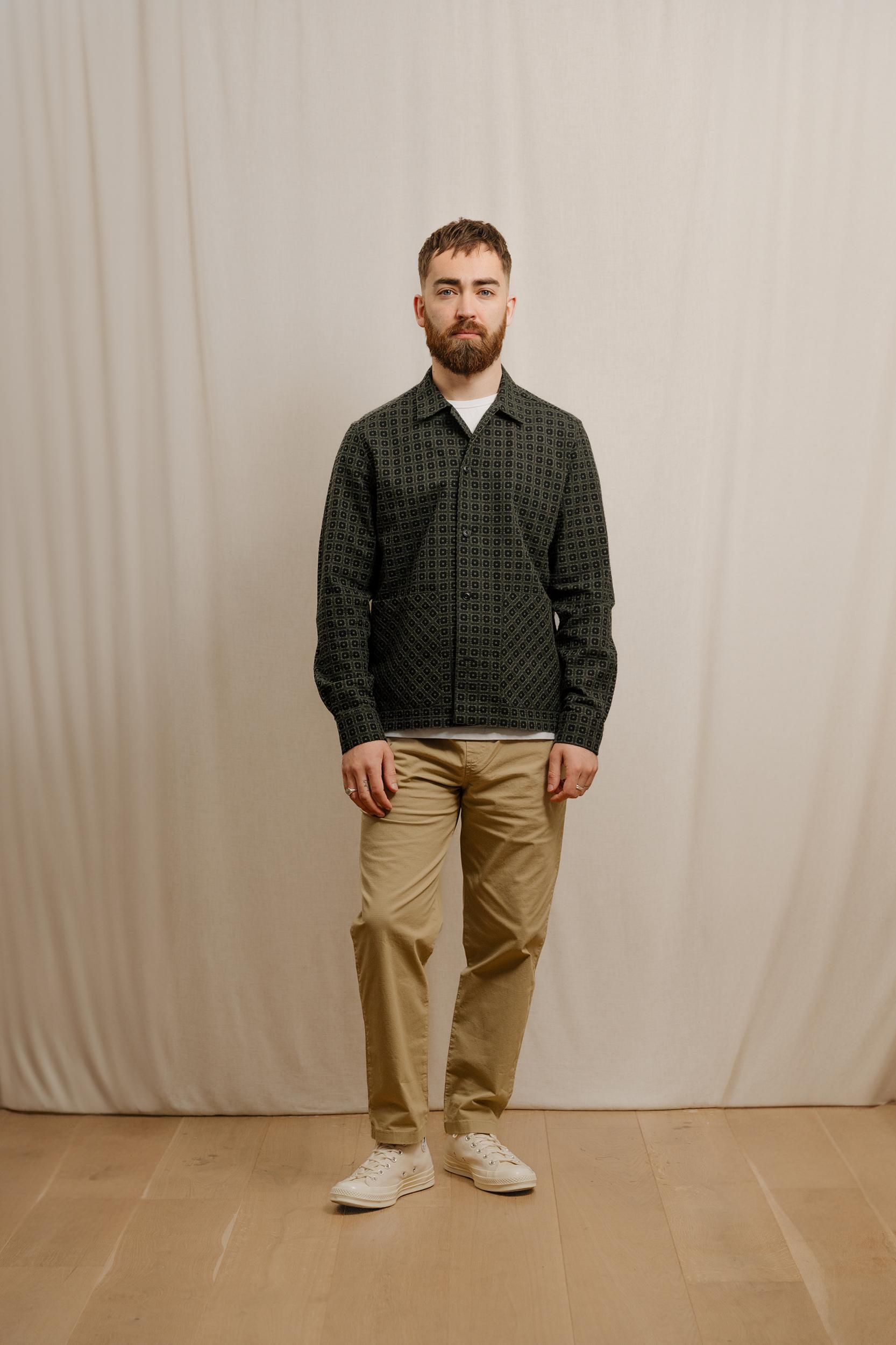 Box Jacquard Overshirt Product Image