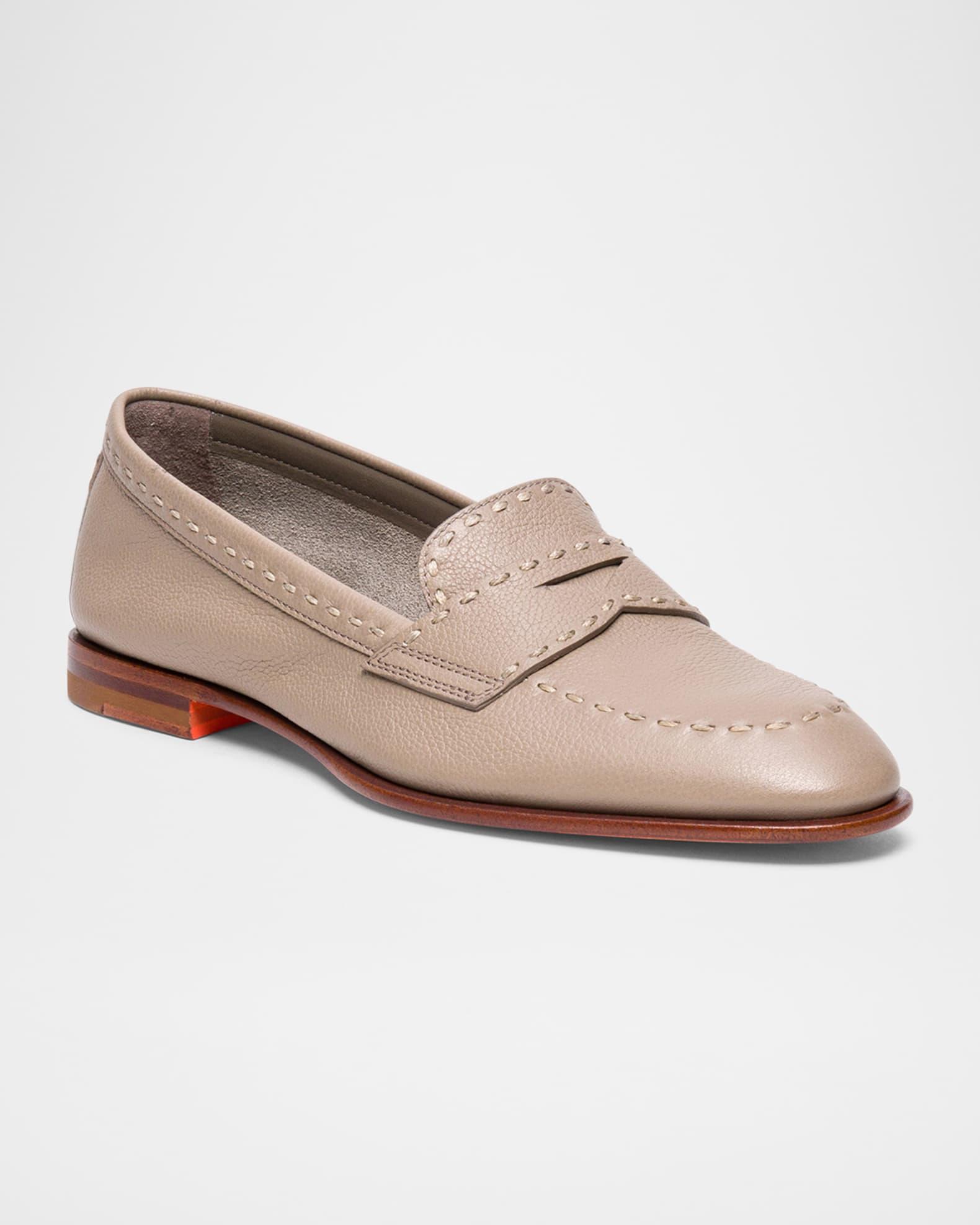 Marlene Leather Penny Loafers Product Image