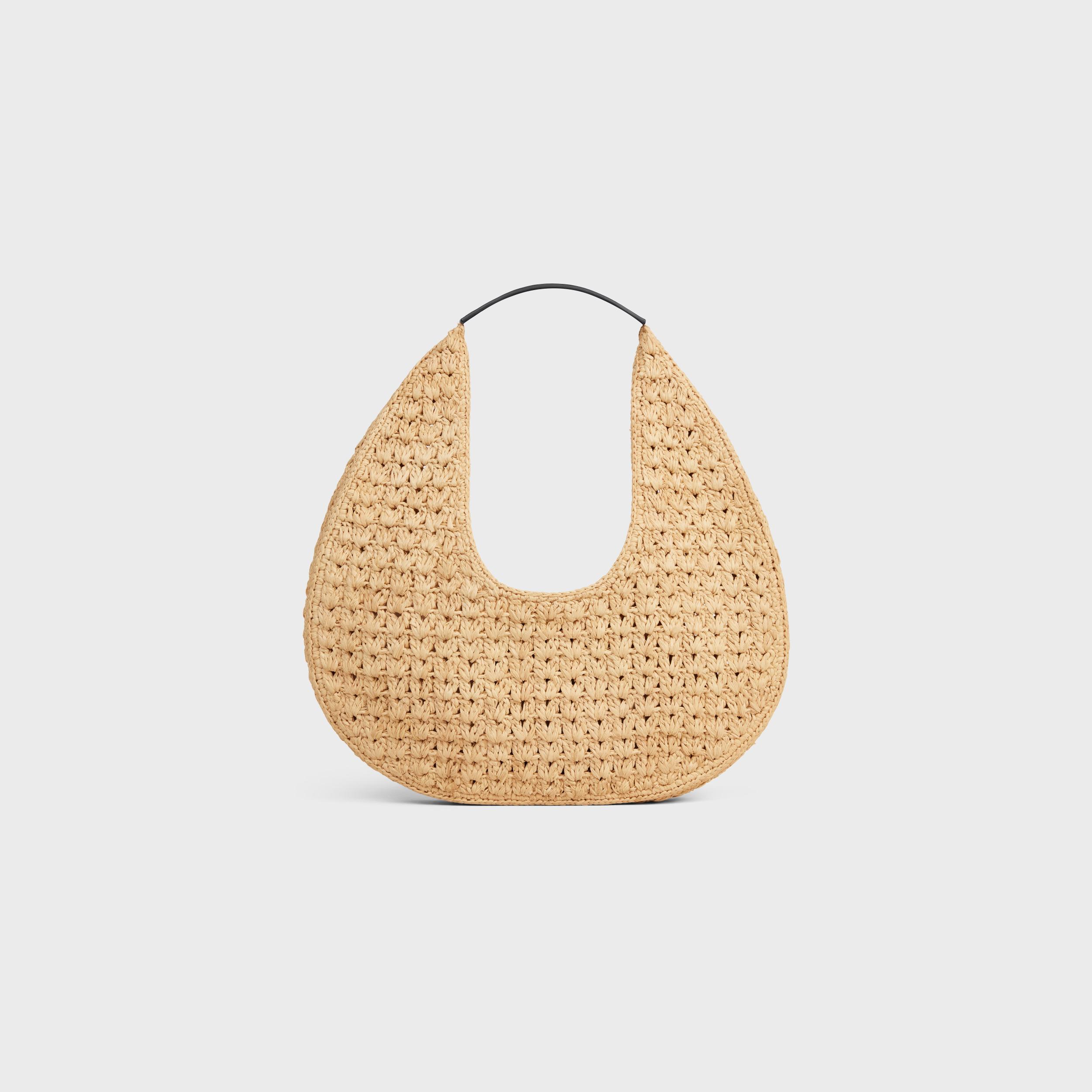 celine classic panier HOBO BAG IN Raffia and Calfskin Product Image