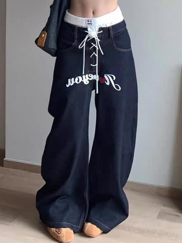 American Retro Prints Boyfriend Jeans Product Image