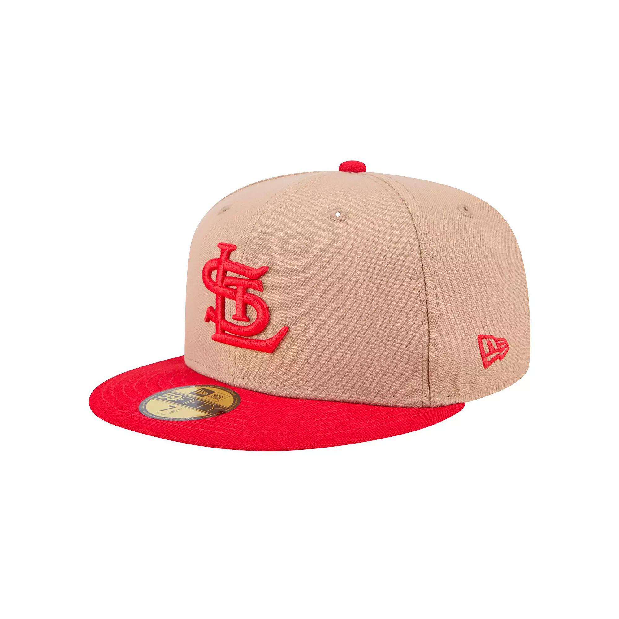 Men's New Era Khaki St. Louis Cardinals 59FIFTY Fitted Hat, Size: 8, Beig K Product Image