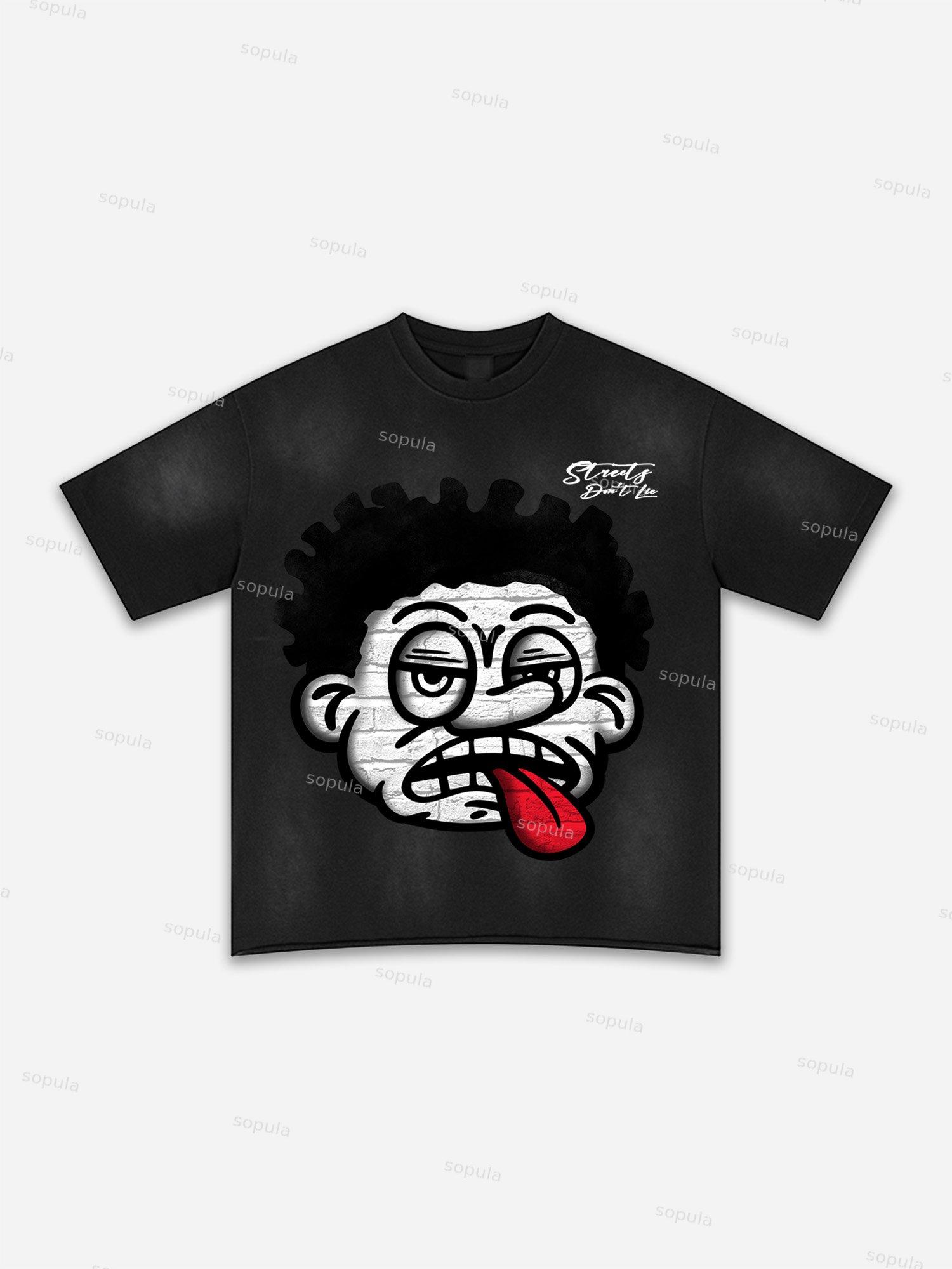 Basketball Dreams Boys Print Washed T-shirt Product Image