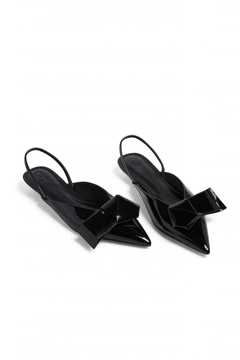 Big Bow Kitten Heel Pumps Product Image
