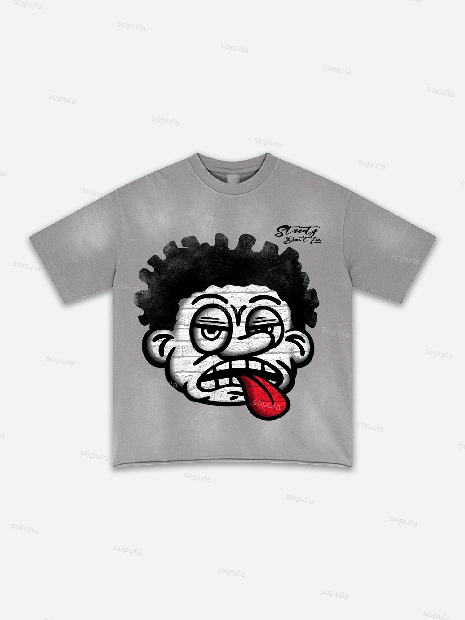 Basketball Dreams Boys Print Washed T-shirt Product Image