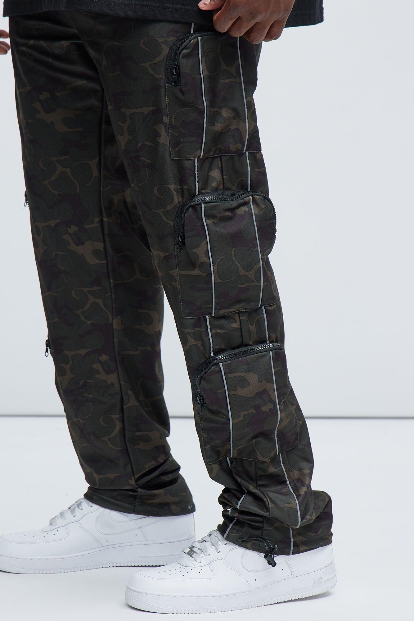 I Got You Cargo Baggy Track Pants - Camouflage Product Image