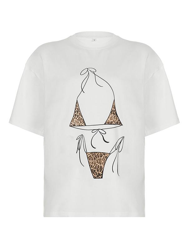 Street Print Oversized Short Sleeve Tee Product Image
